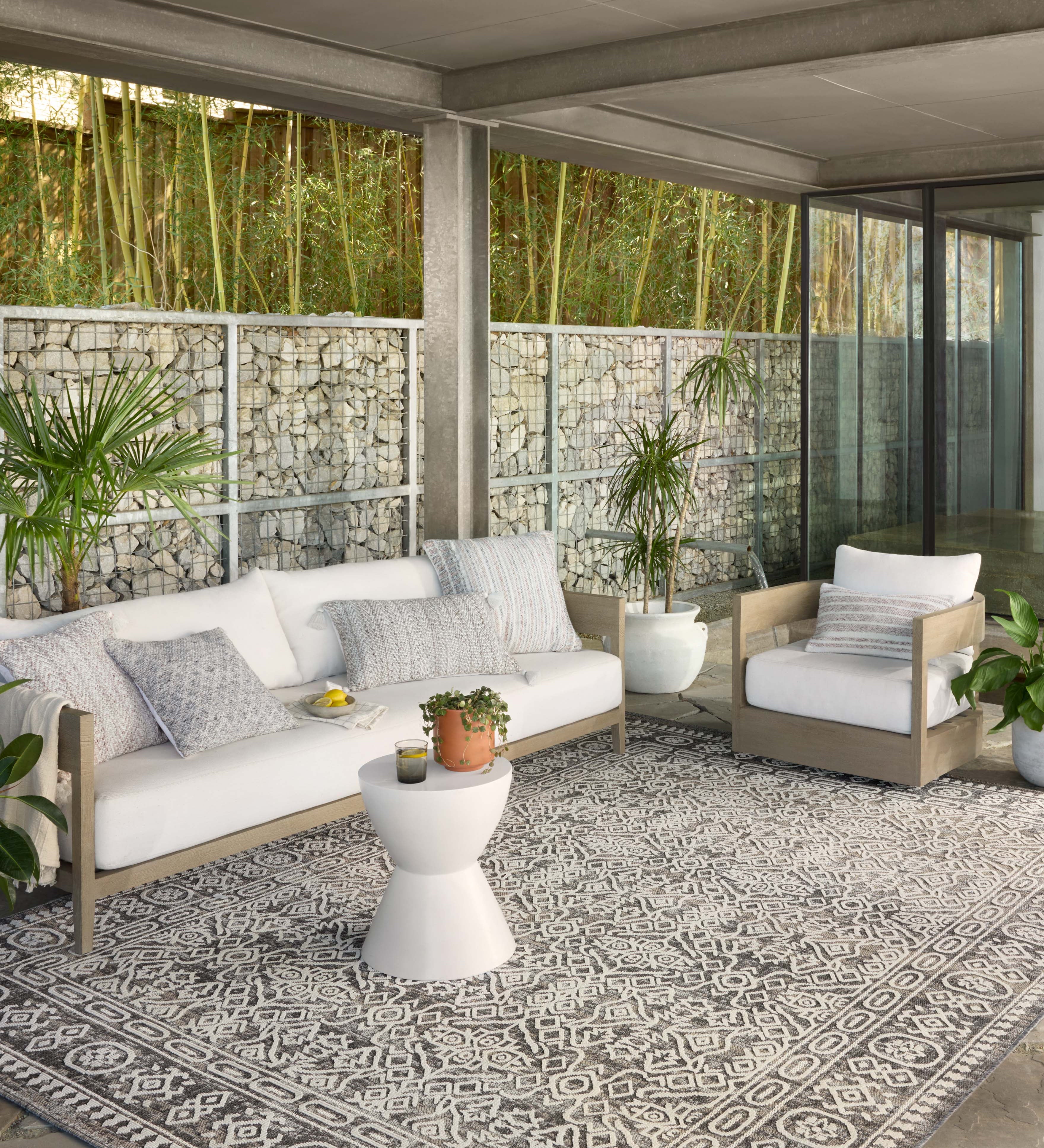 Loloi Rainier Pebble / Ivory Rug RUGS - synthetic Loloi