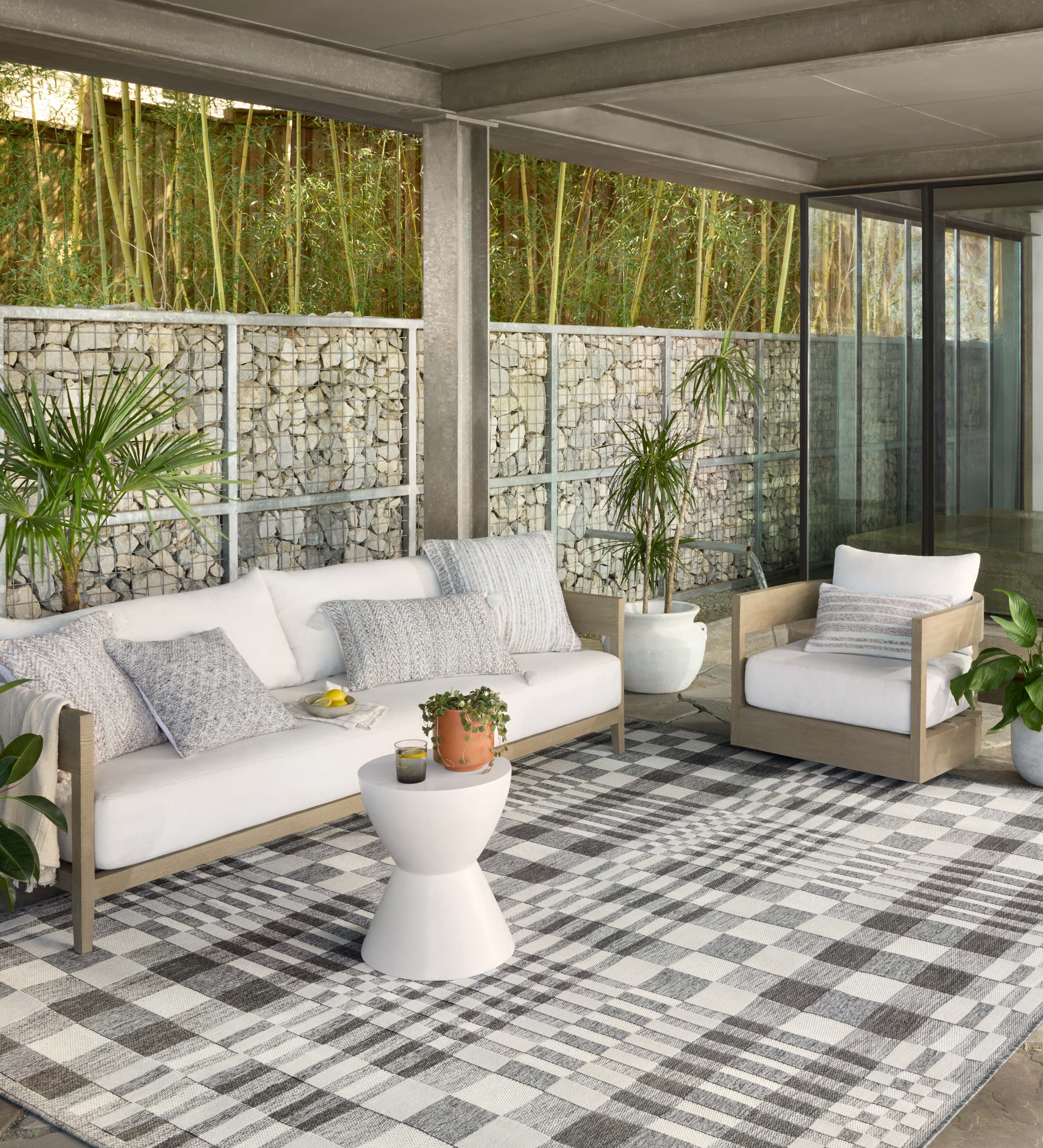 Loloi Rainier Ivory / Pebble Rug RUGS - synthetic Loloi