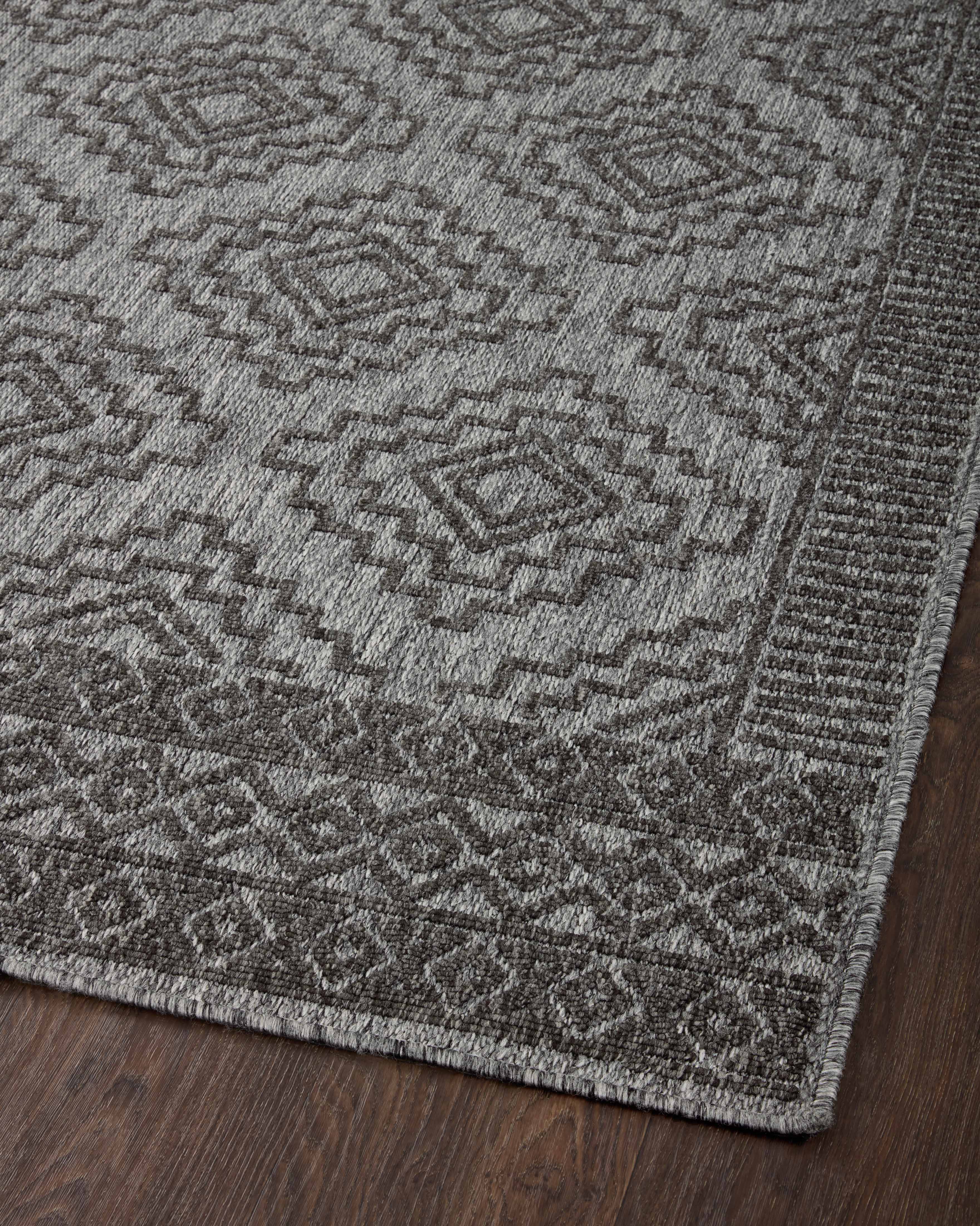 Loloi Rainier Grey / Charcoal Rug Loloi