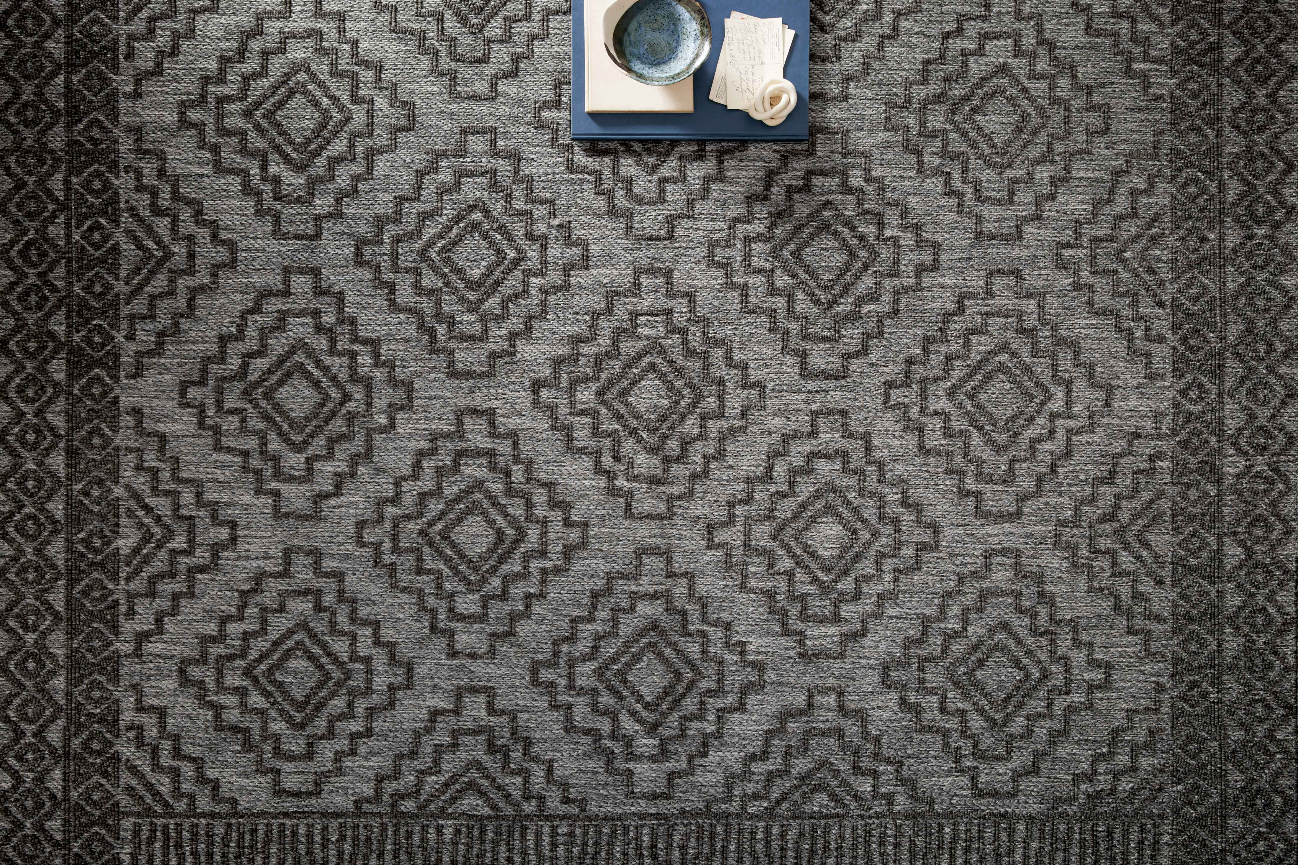 Loloi Rainier Grey / Charcoal Rug Loloi