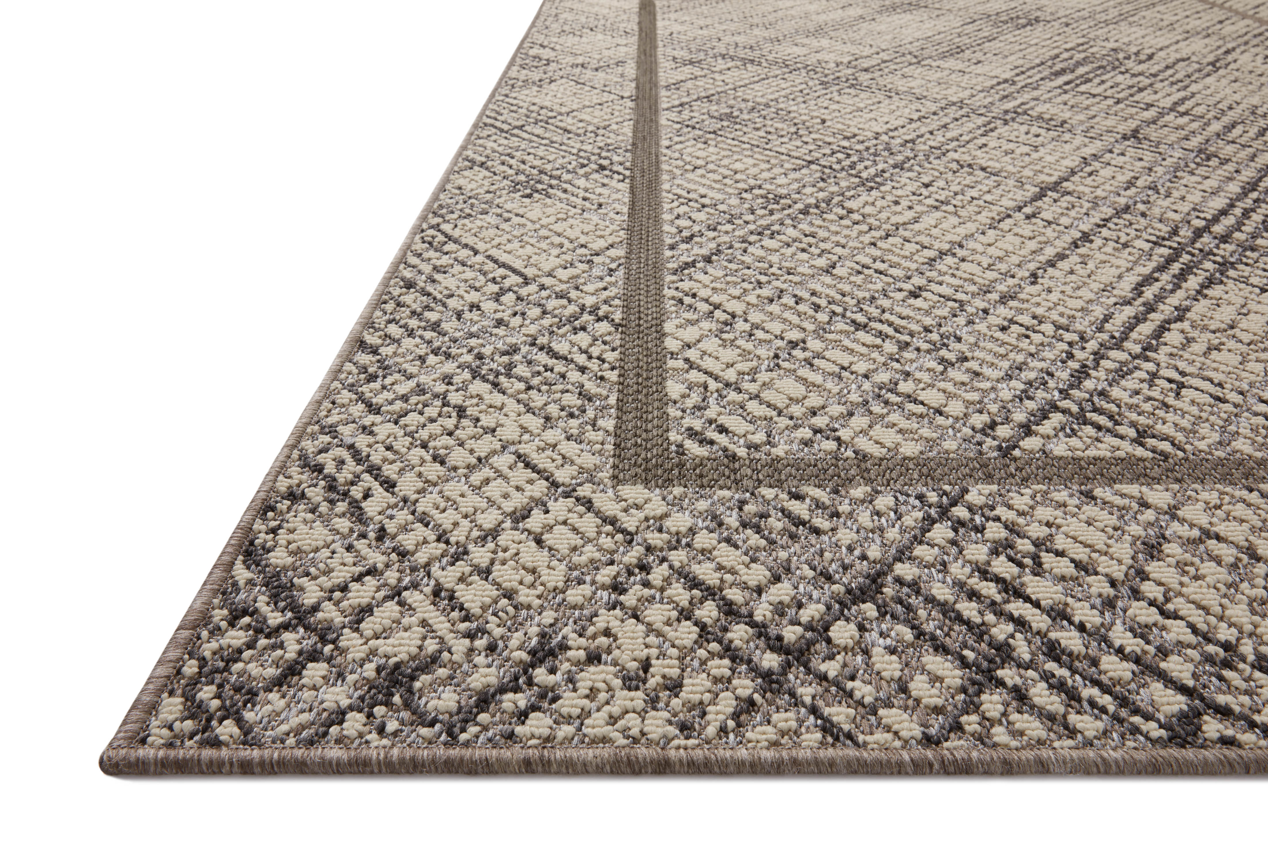 Loloi Rainier Ivory / Charcoal Rug Loloi