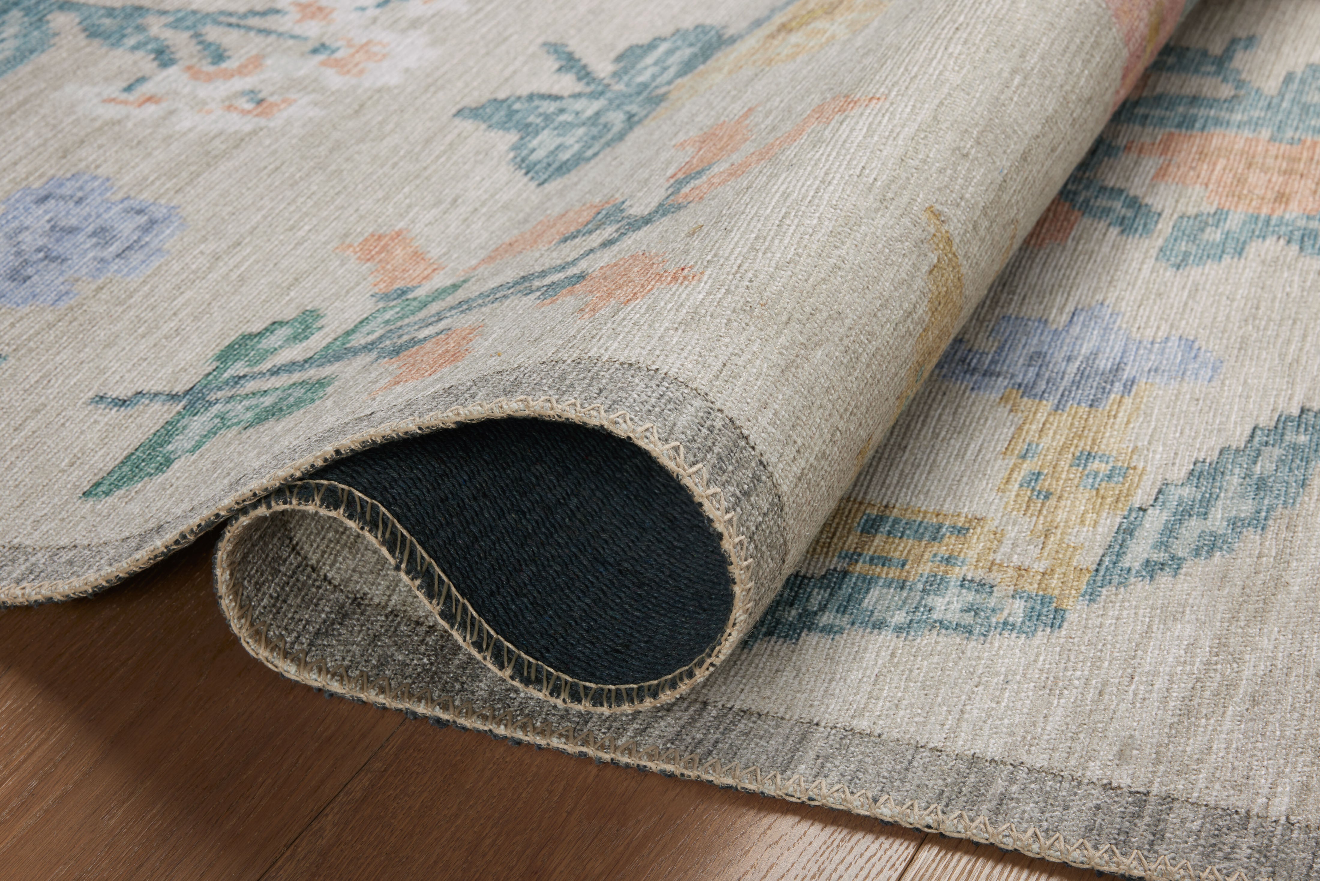Rifle Paper Co. x Loloi Rosa Hawthorne Cream Rug 0-RUGS-patterned Loloi