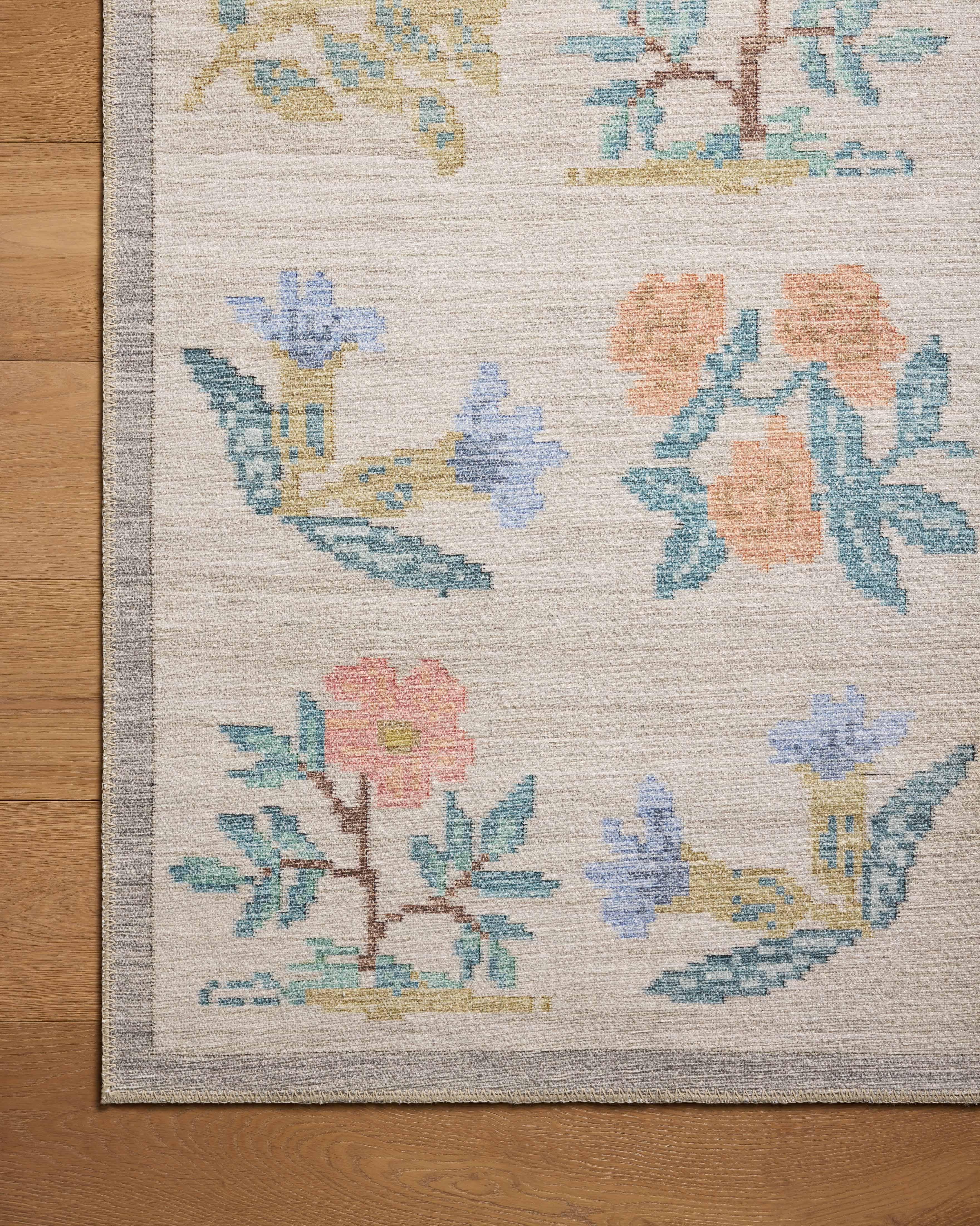 Rifle Paper Co. x Loloi Rosa Hawthorne Cream Rug 0-RUGS-patterned Loloi