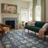 Rifle Paper Co. x Loloi Rosa Navy Sample Rug RUGS - synthetic Loloi