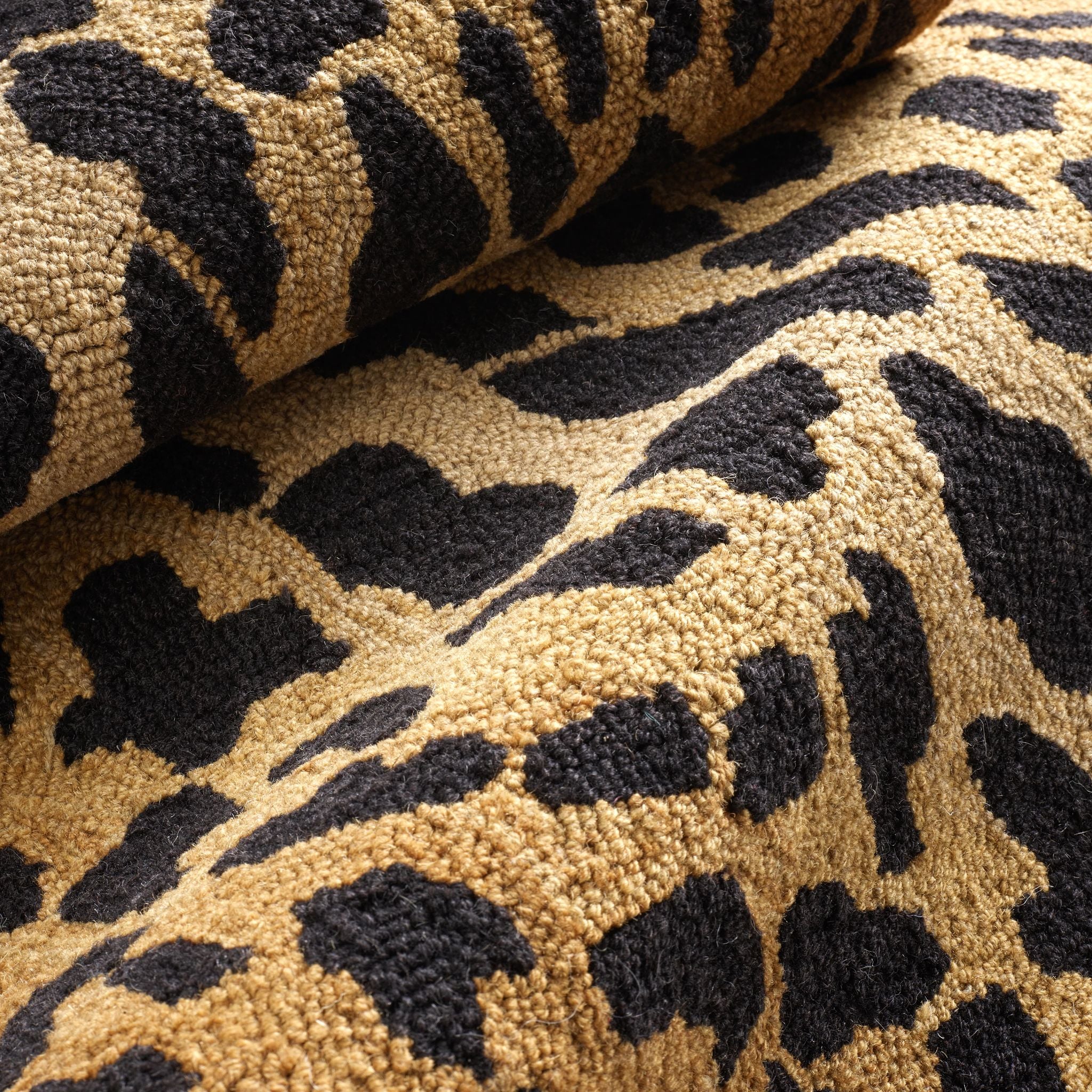 Leopard Hand Micro Hooked Wool Rug RUGS - wool Dash & Albert