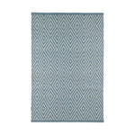 Diamond Handwoven Indoor/Outdoor Rug Dash & Albert Slate/Light Blue 2' x 3'