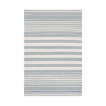 Rugby Stripe Handwoven Indoor/Outdoor Rug RUGS - synthetic Dash & Albert Light Blue 2' x 3'