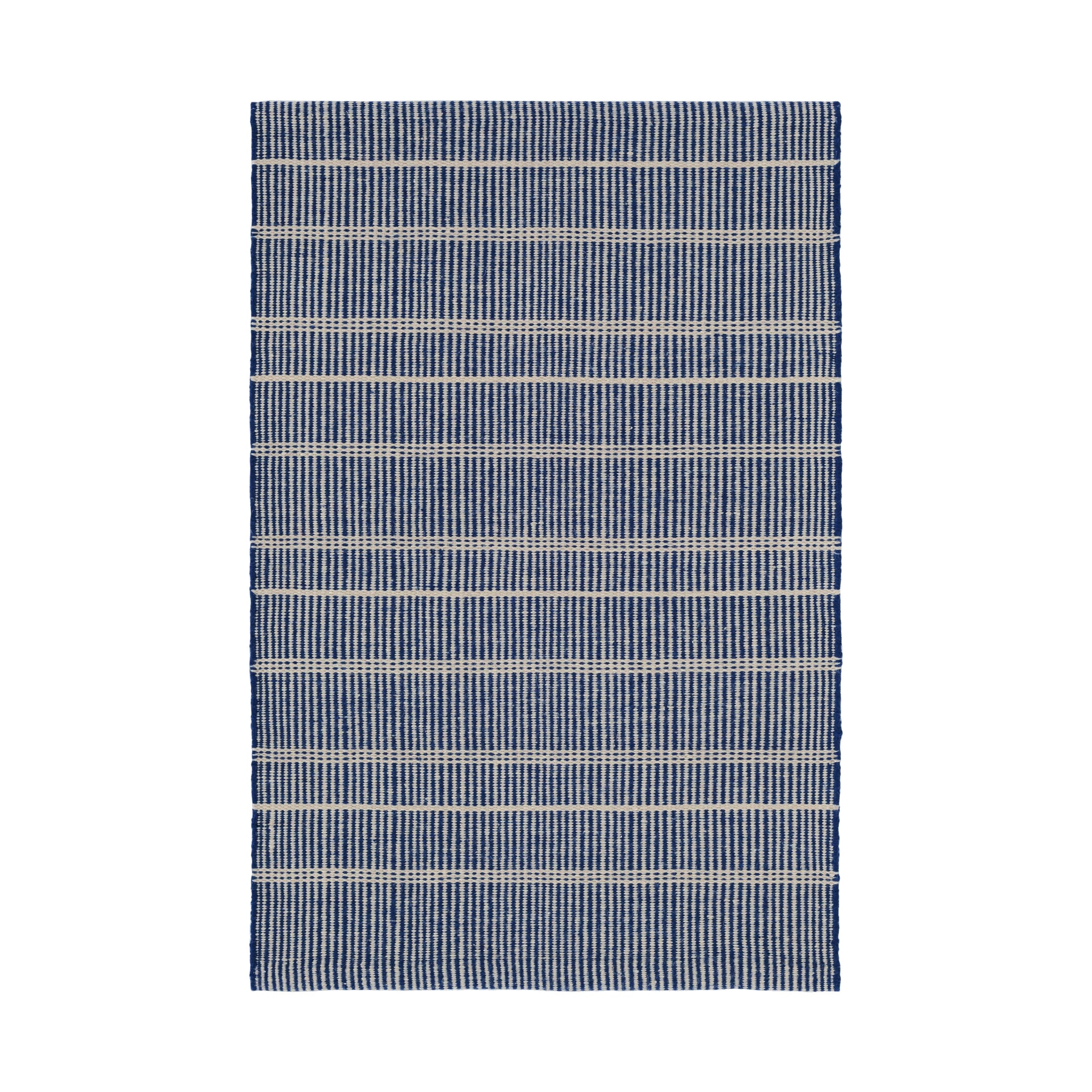 Samson Handwoven Indoor/Outdoor Rug, Navy 2' x 3'