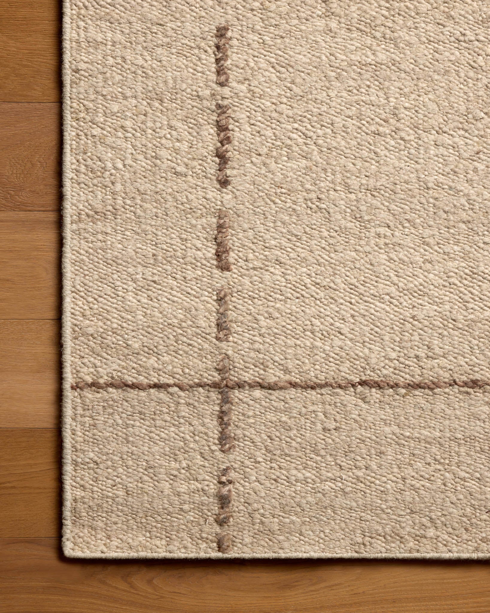 Magnolia Home x Loloi Ridge Oatmeal / Brown Rug - Rug & Weave