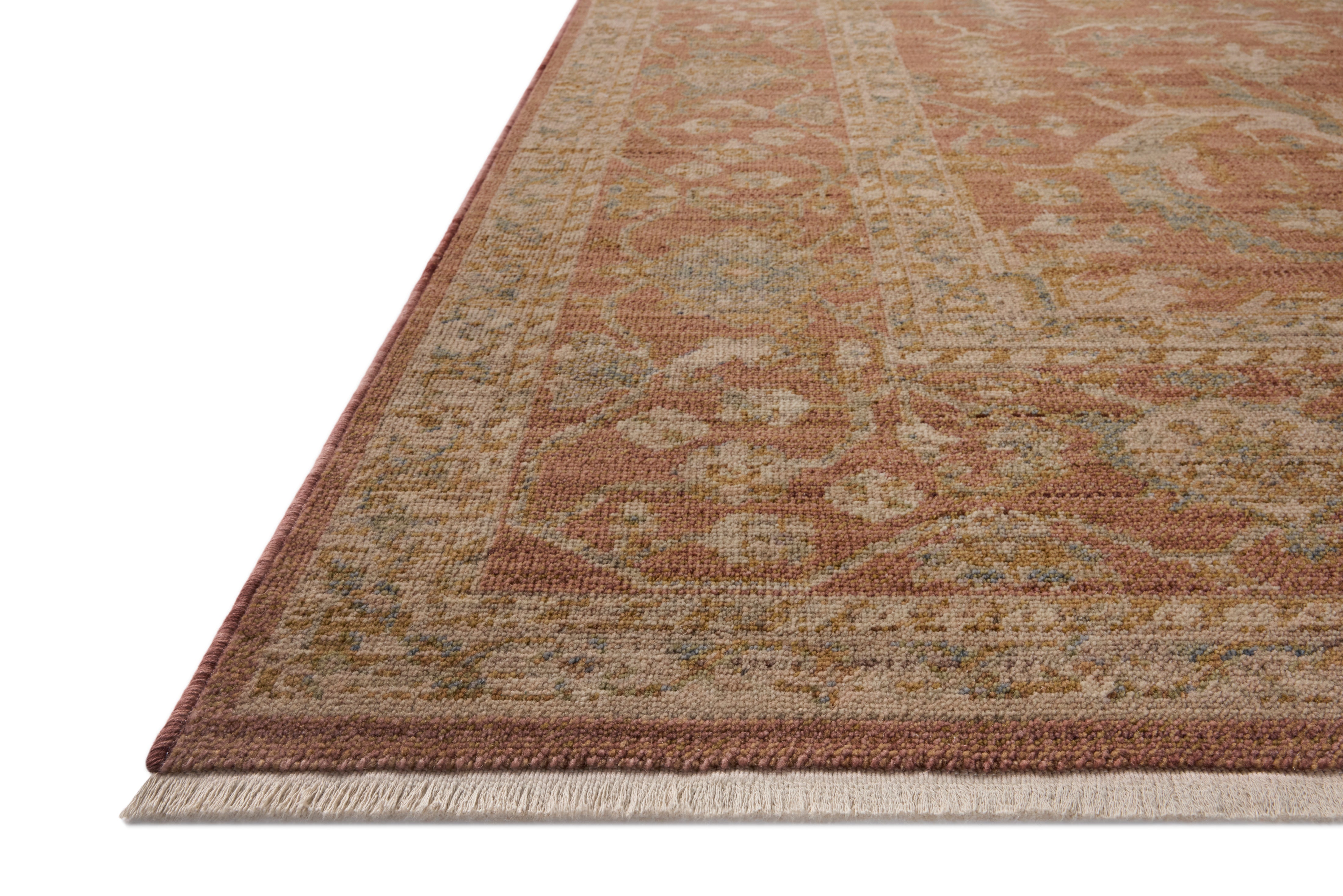 Loloi Reign Terracotta / Sky Rug RUGS - wool Loloi 18" x 18"