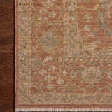Loloi Reign Terracotta / Sky Rug RUGS - wool Loloi 18" x 18"