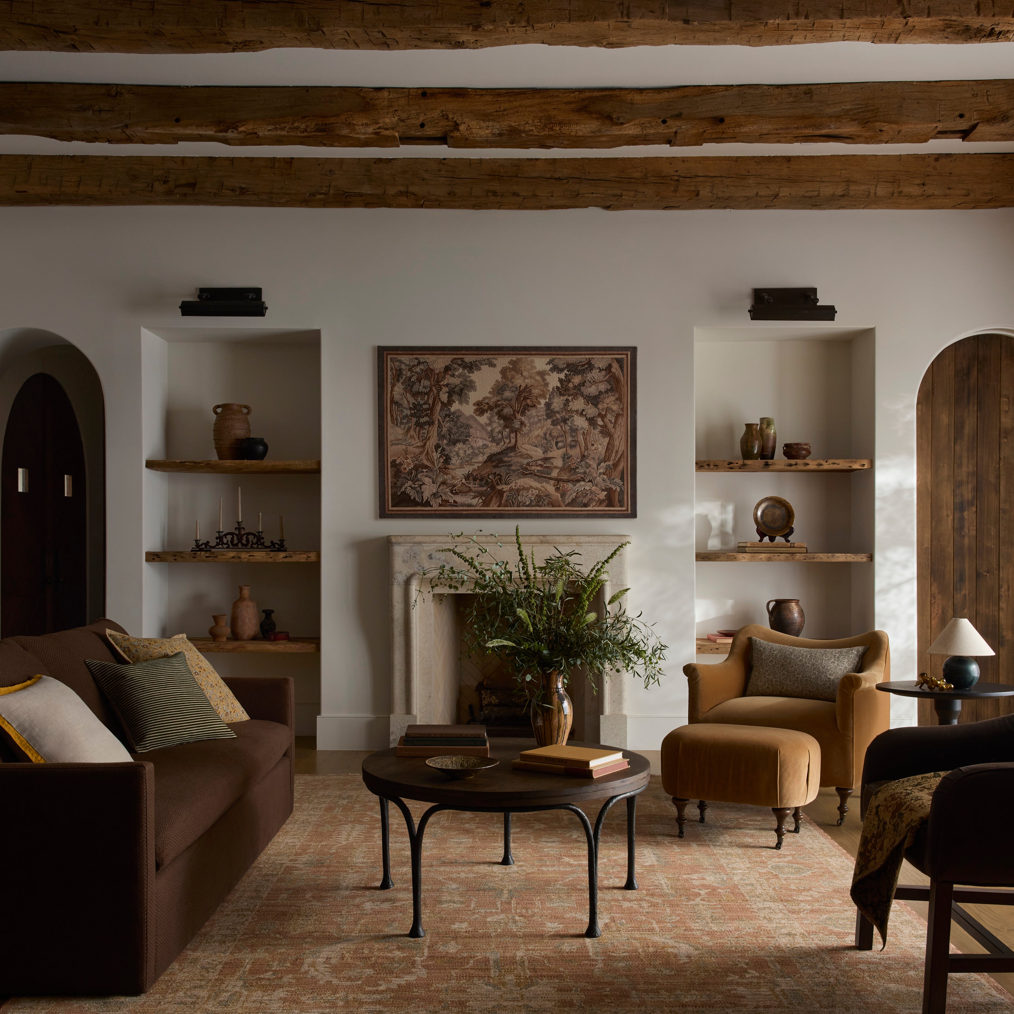Loloi Reign Terracotta / Sky Rug RUGS - wool Loloi 18" x 18"