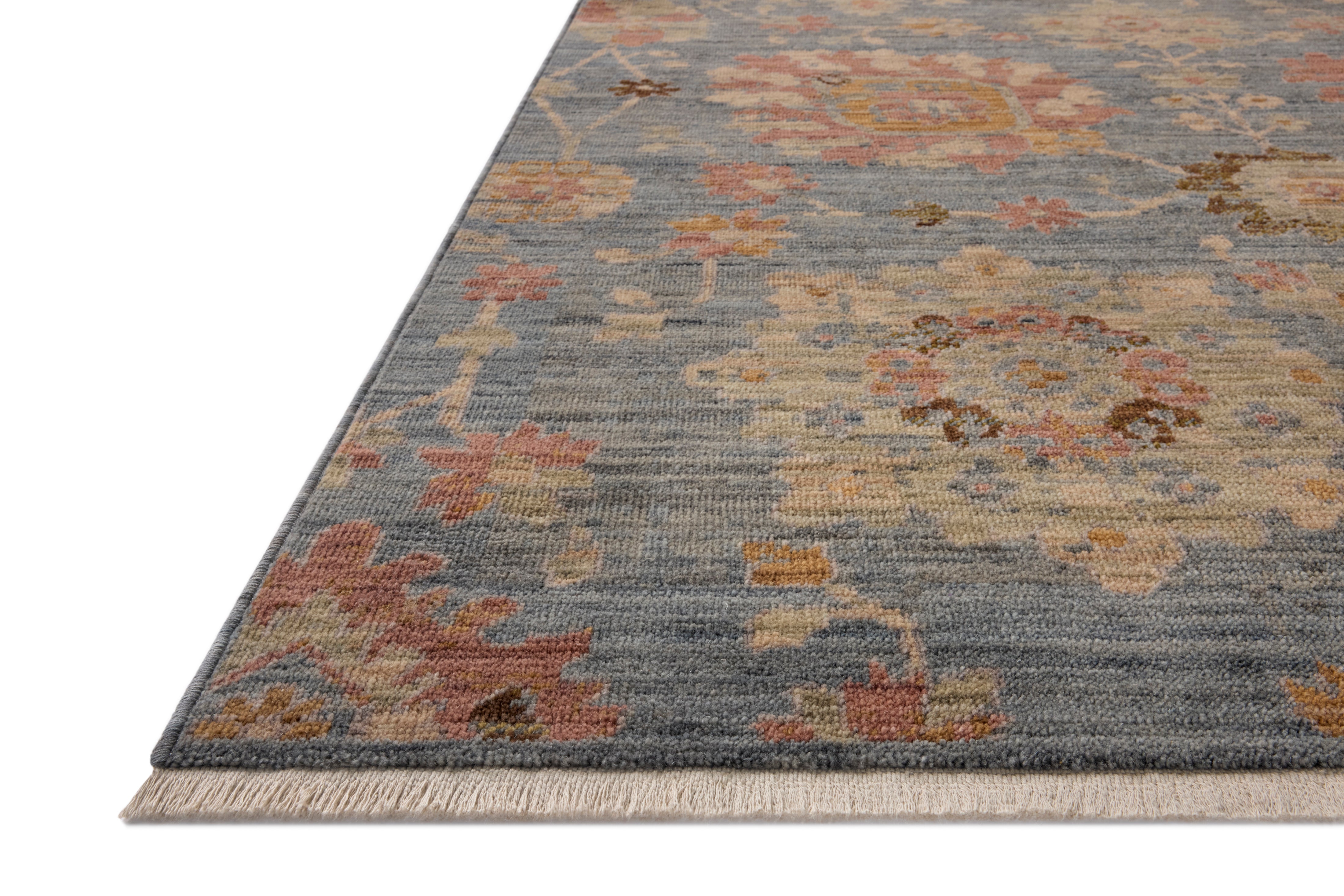 Loloi Reign Denim / Multi Rug RUGS - wool Loloi 18" x 18"