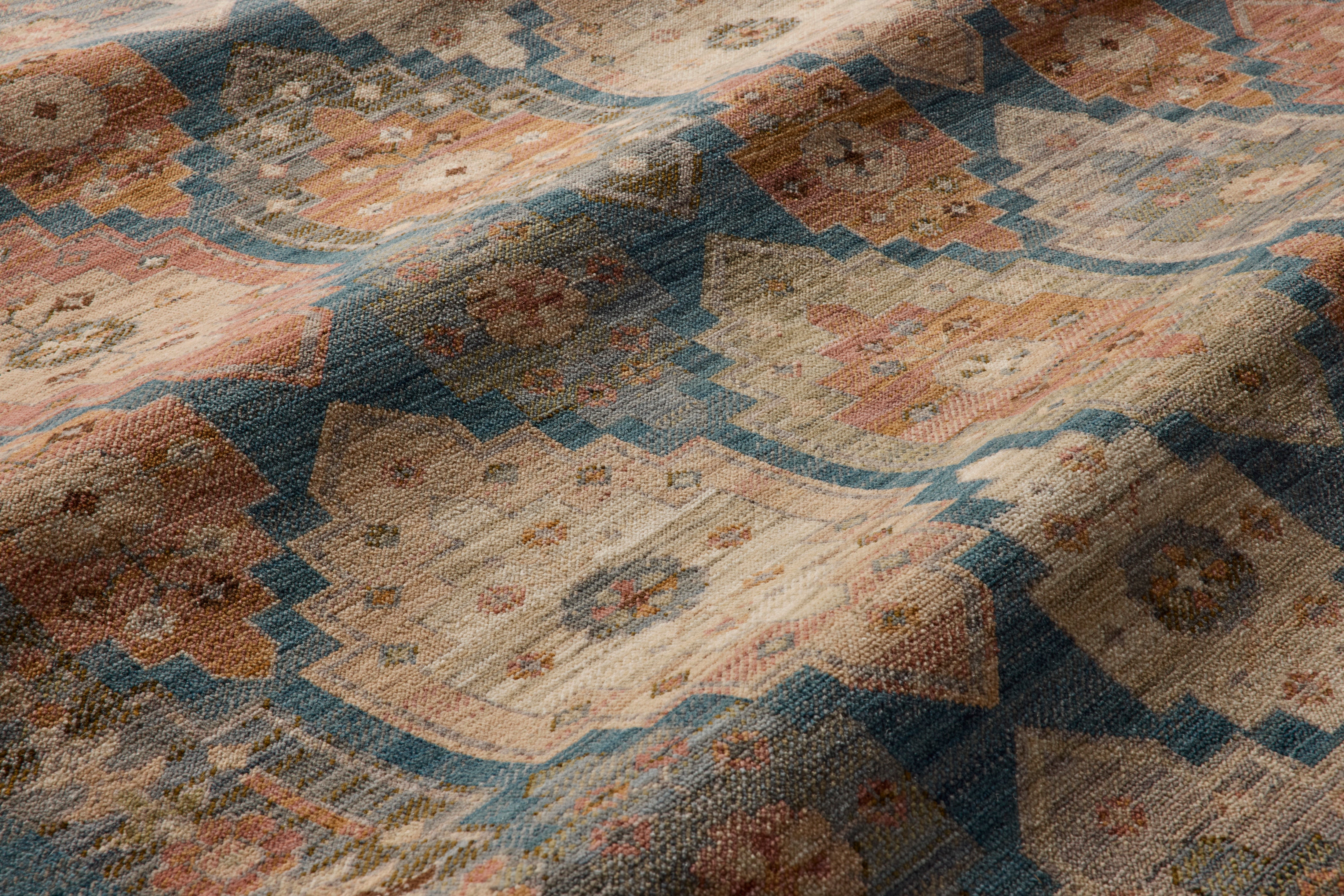 Loloi Reign Blue / Multi Square Rug RUGS - wool Loloi