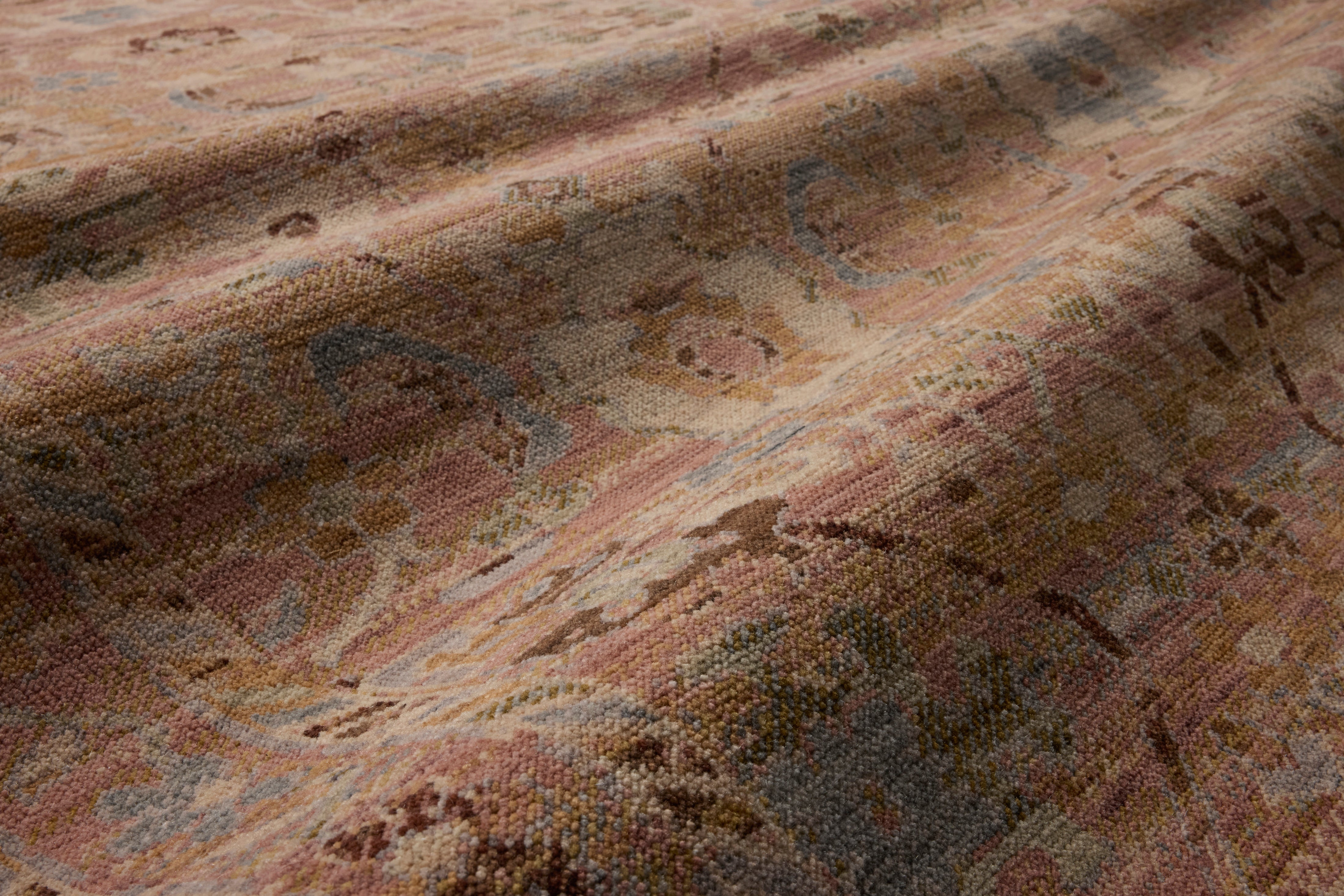 Loloi Reign Pink / Multi Rug RUGS - wool Loloi 18" x 18"
