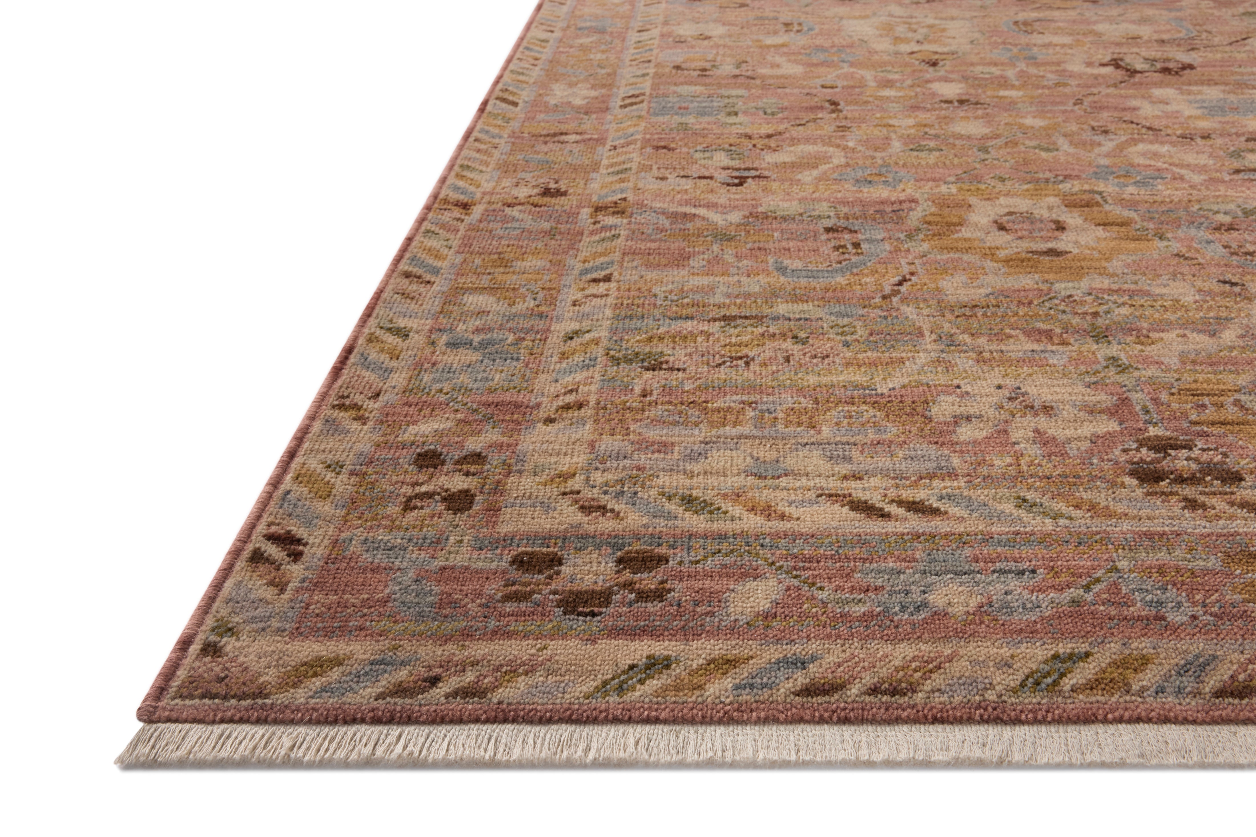 Loloi Reign Pink / Multi Rug RUGS - wool Loloi 18" x 18"