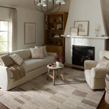 Amber Lewis x Loloi Rocky Ivory / Dove Rug 1-natural fibre rugs Loloi
