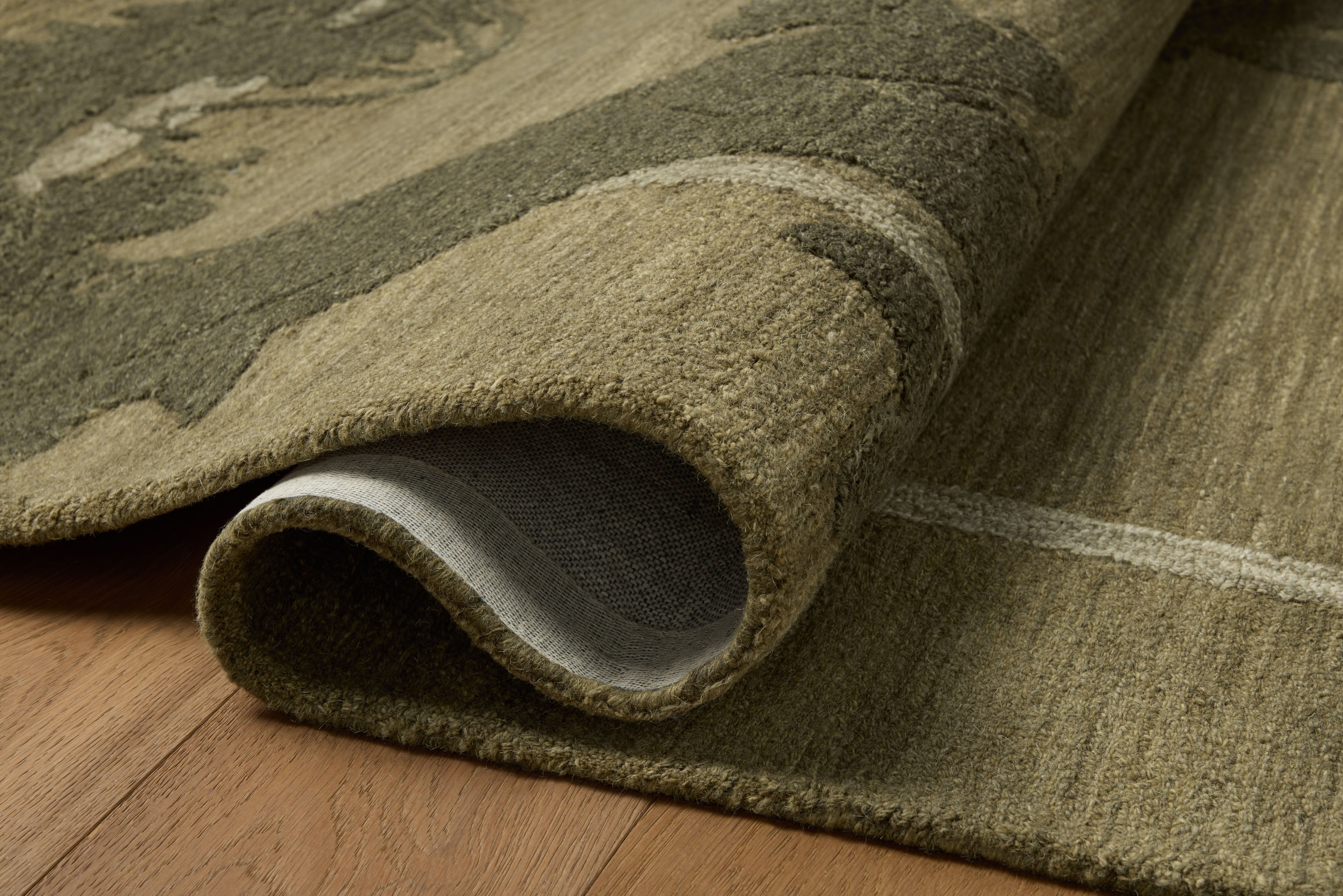 In-house sample - Loloi Romi Collection DESIGN - Rug Sample Loloi Green / Forest