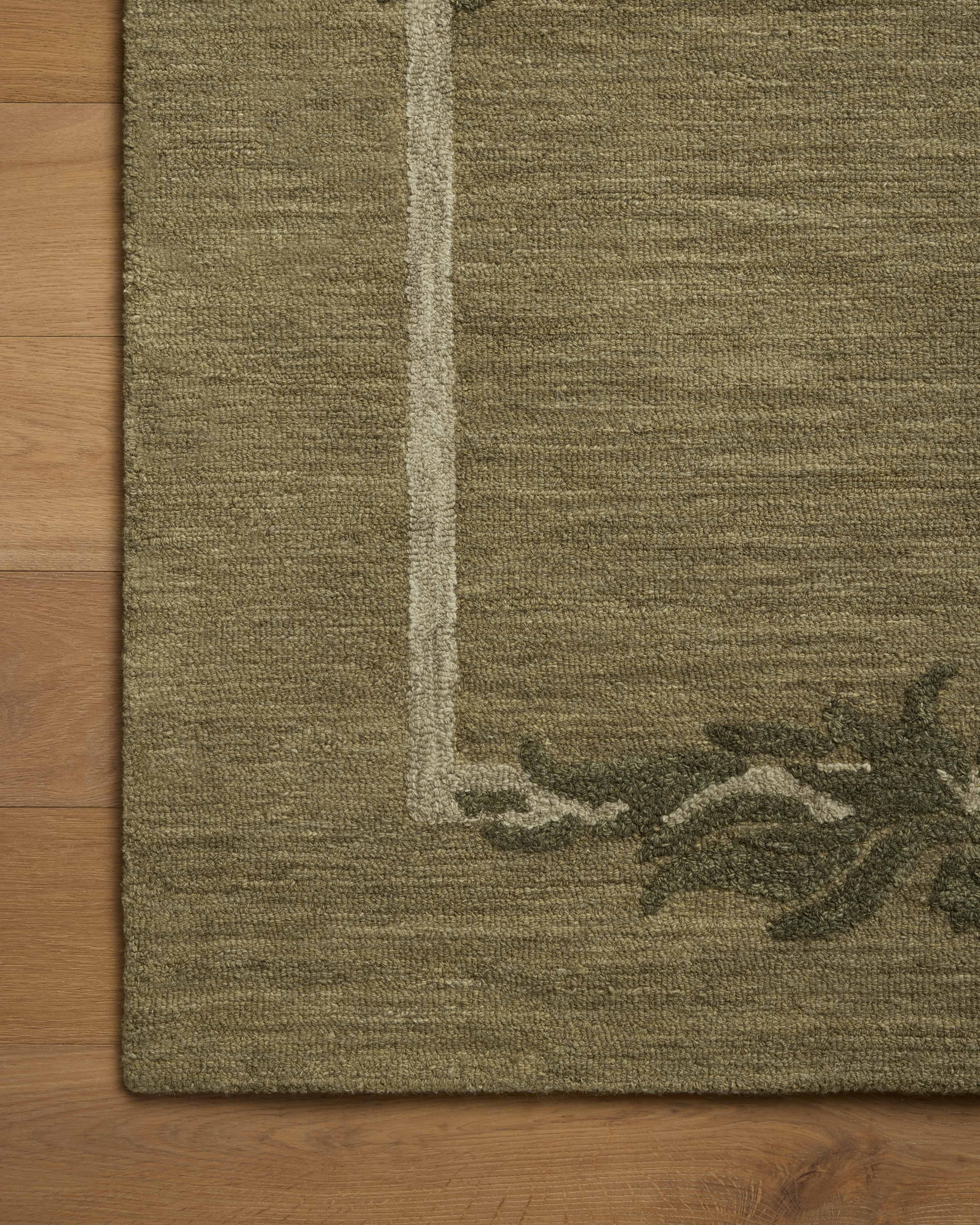 In-house sample - Loloi Romi Collection DESIGN - Rug Sample Loloi Green / Forest