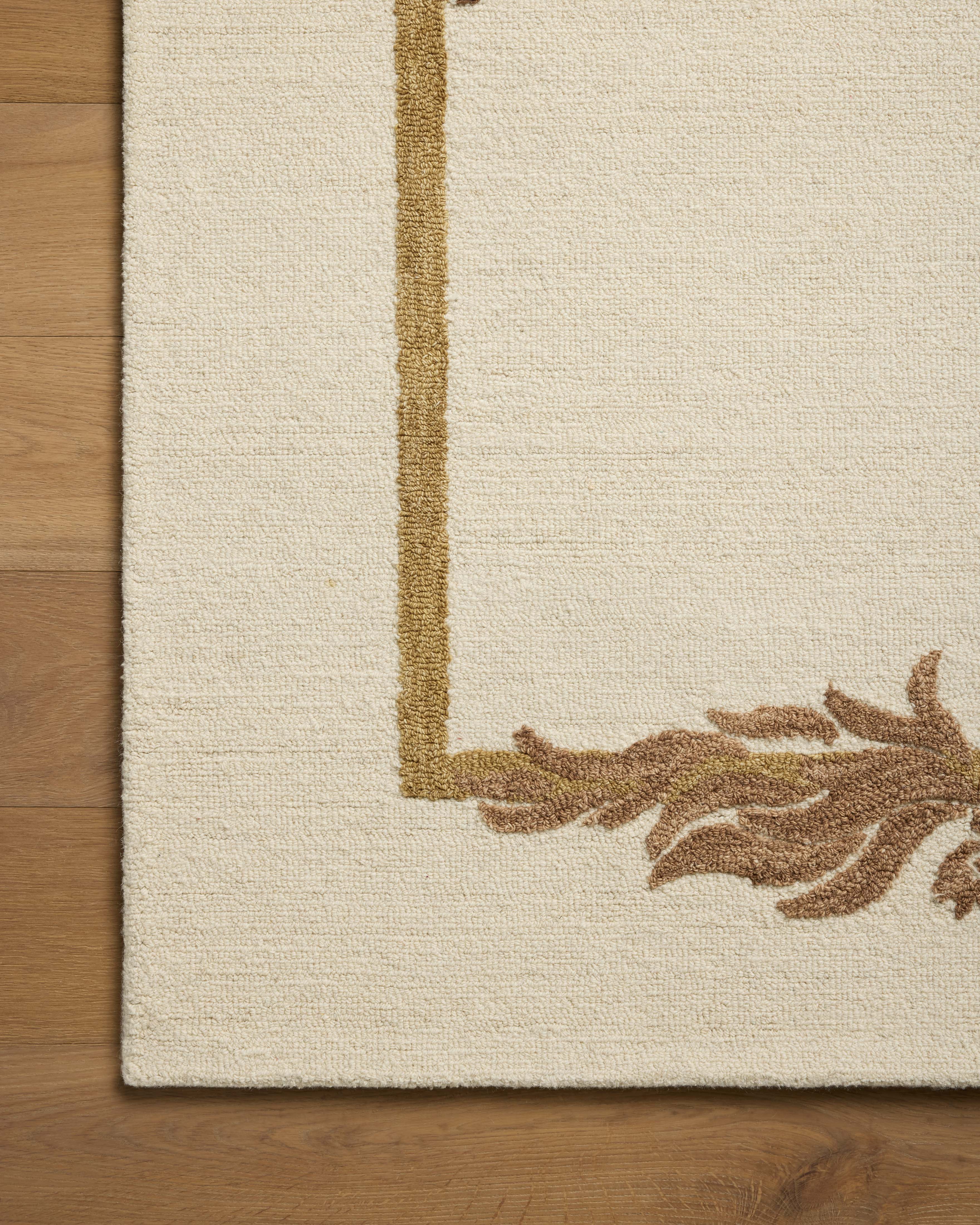 In-house sample - Loloi Romi Collection DESIGN - Rug Sample Loloi Ivory / Spice