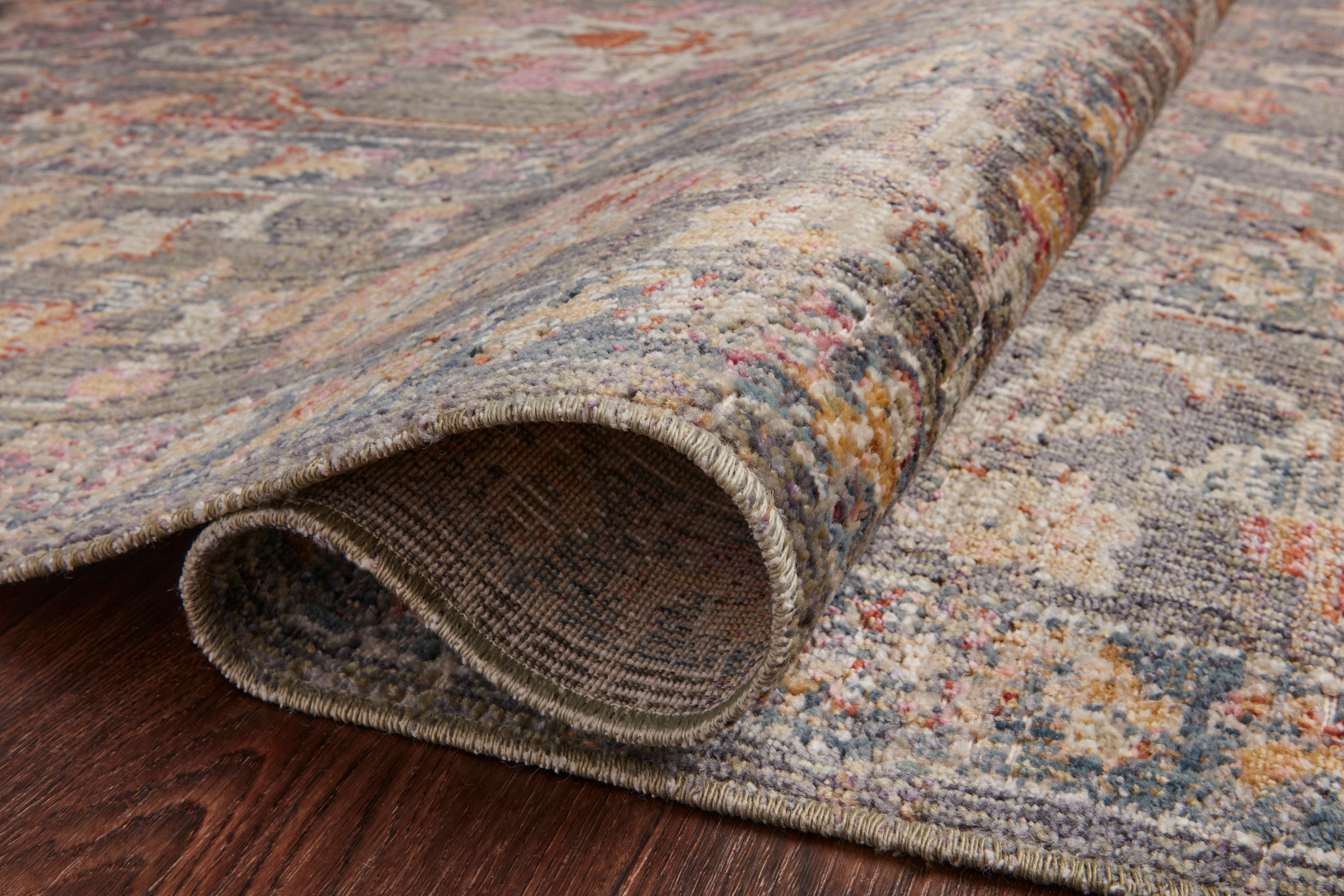 Chris Loves Julia x Loloi Rosemarie Stone / Multi Rug RUGS - patterned Loloi