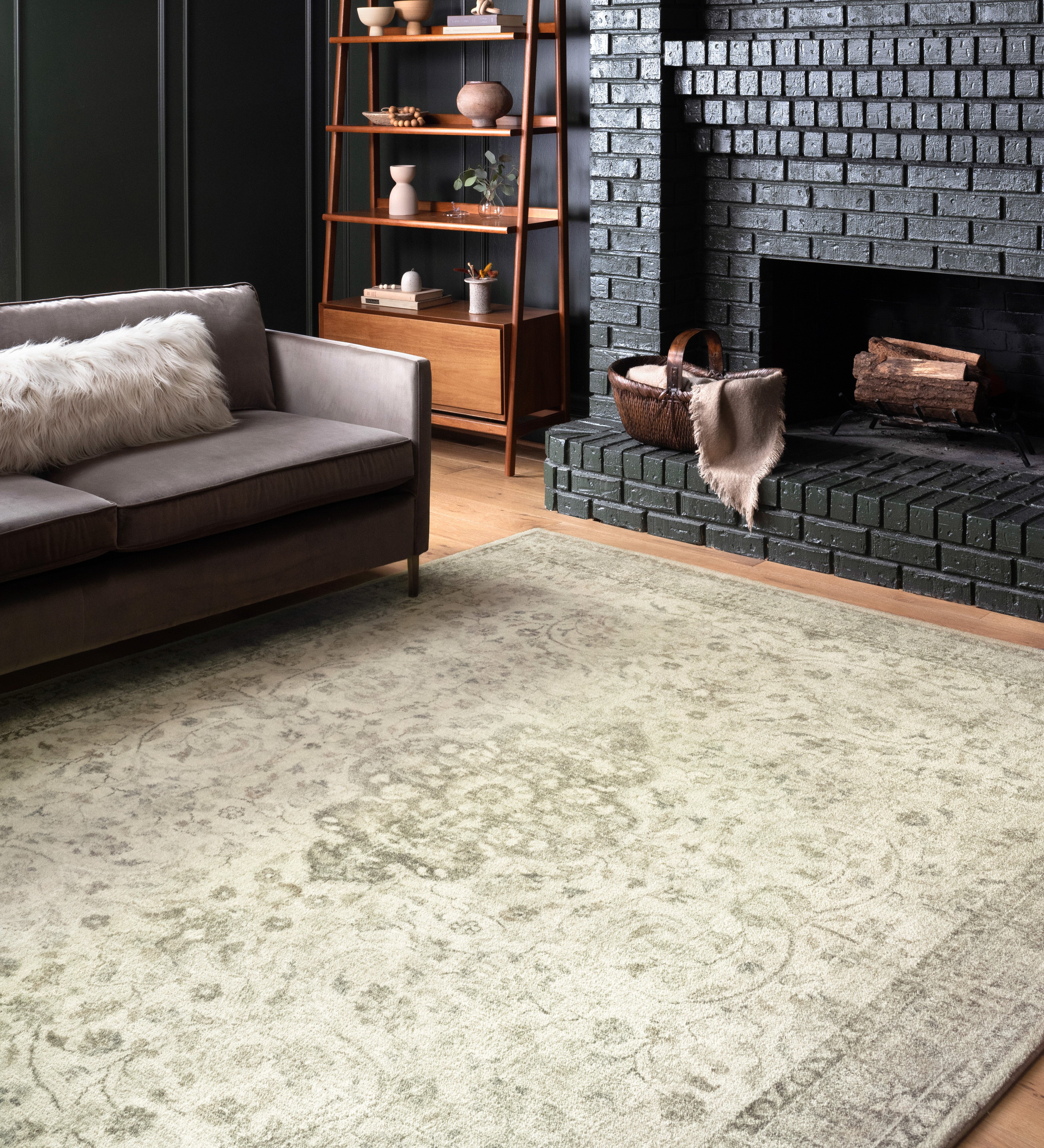 Loloi Rosette Ivory / Silver Rug RUGS - synthetic Loloi