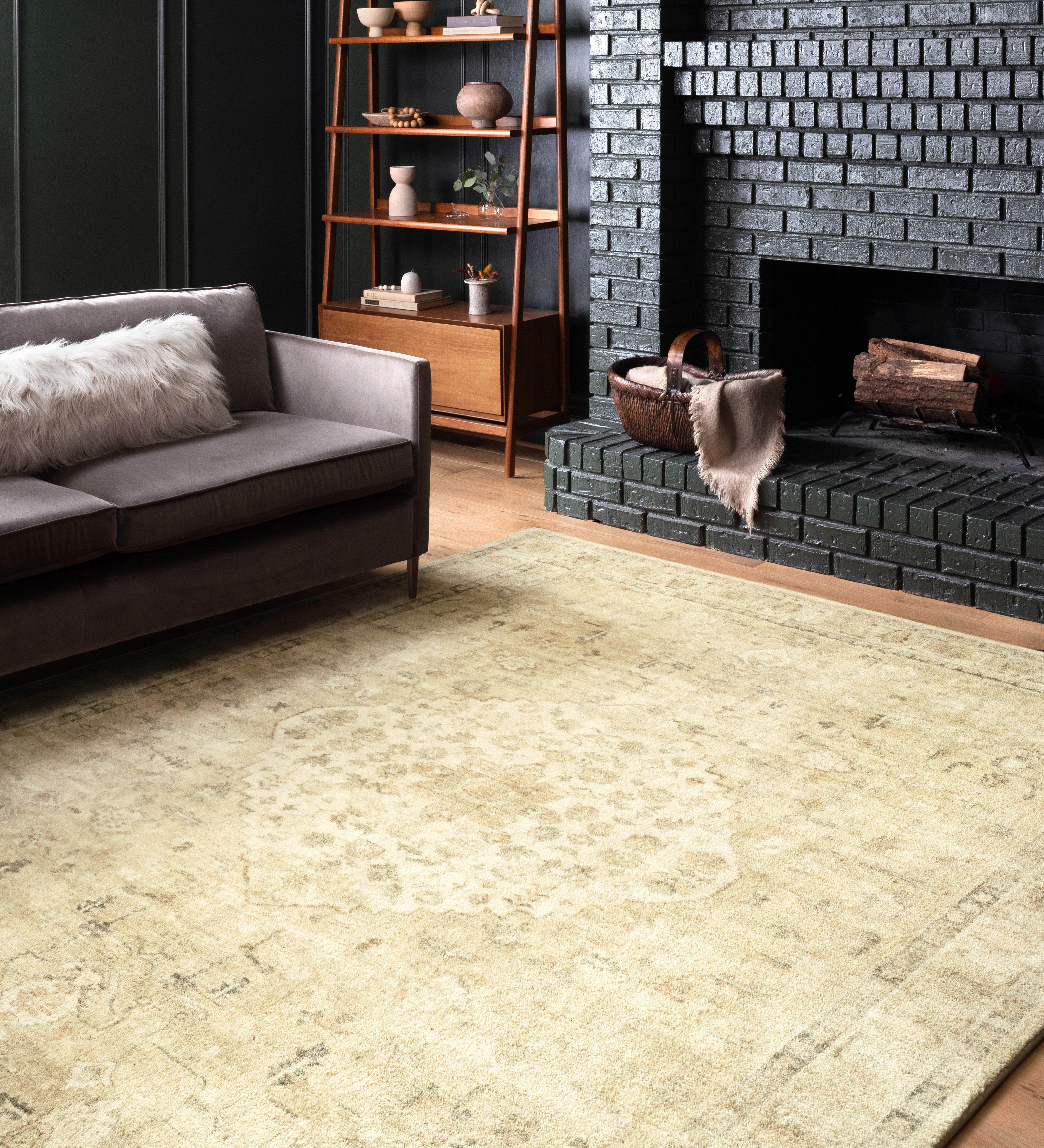 Loloi Rosette Sand / Ivory Rug RUGS - synthetic Loloi
