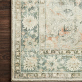 Loloi Rosette Teal / Ivory Rug RUGS - synthetic Loloi