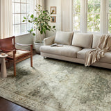 Loloi Rosette Sage / Beige Rug RUGS - synthetic Loloi