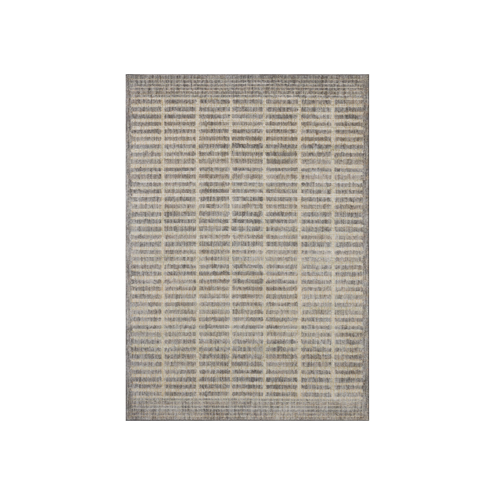 Loloi Roxie Smoke / Natural Rug, 18" x 18"