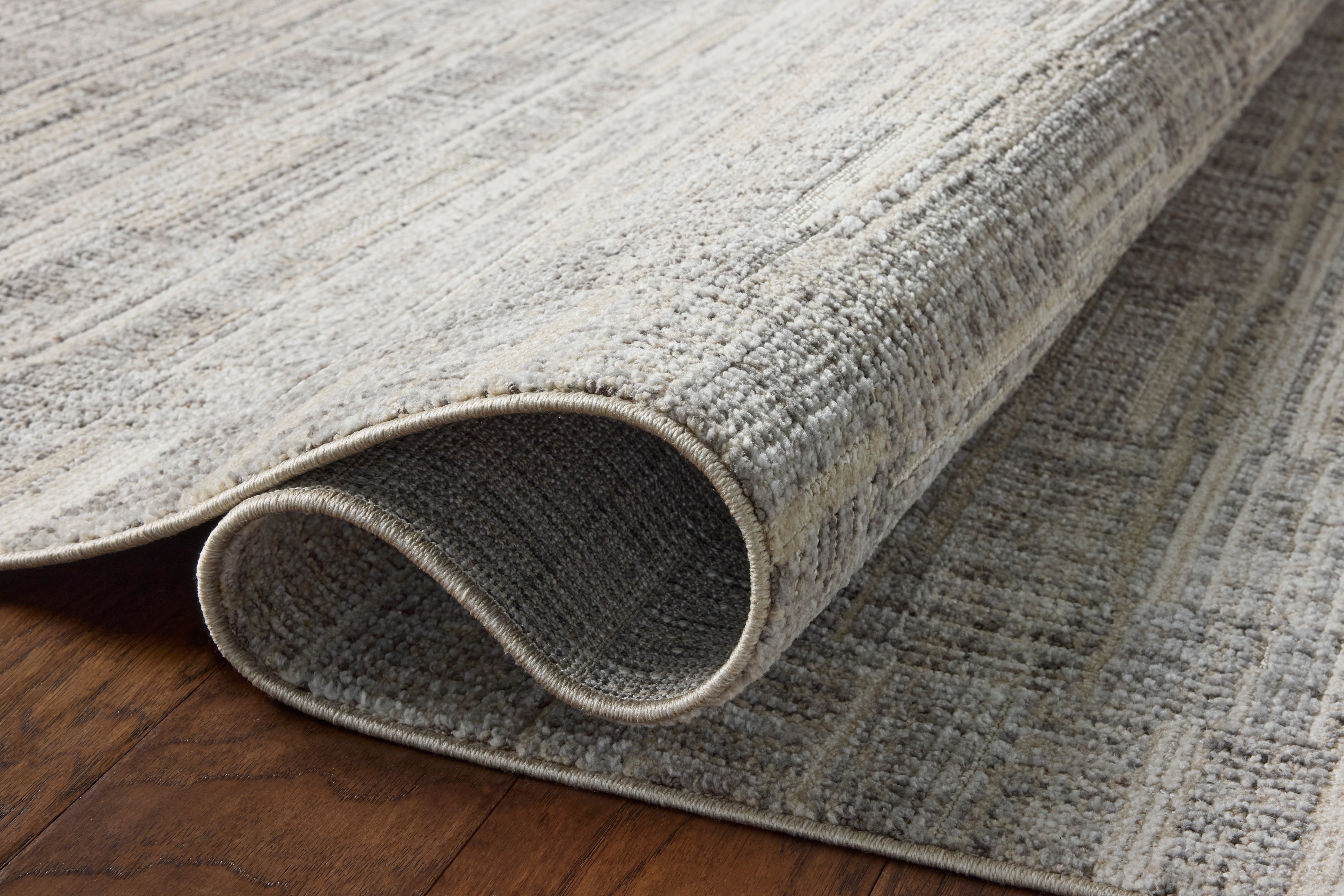 Loloi Roxie Granite / Oatmeal Rug RUGS - synthetic Loloi 18" x 18"