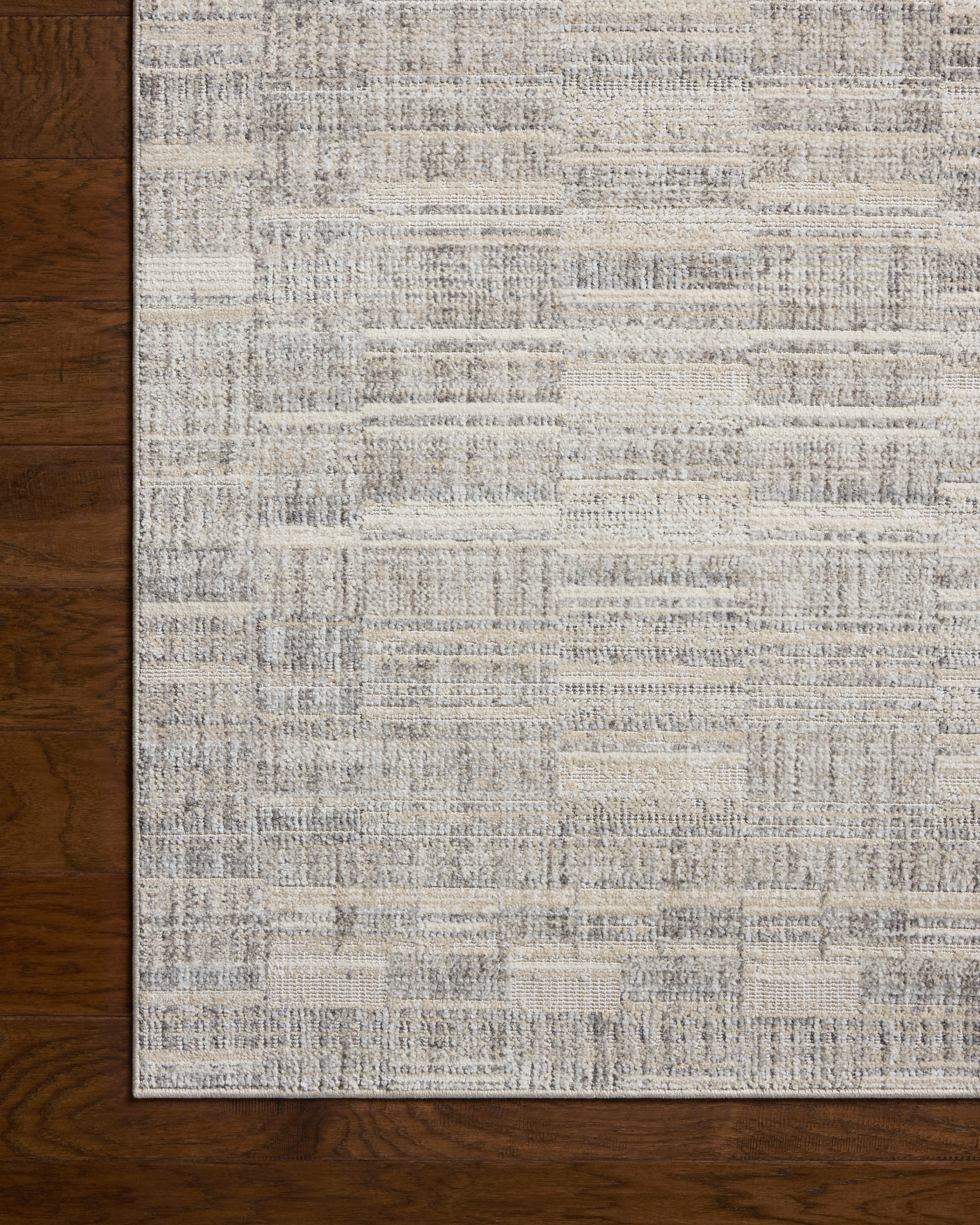 Loloi Roxie Granite / Oatmeal Rug RUGS - synthetic Loloi 18" x 18"