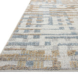Loloi Roxie Ivory / Denim Square Rug RUGS - synthetic Loloi