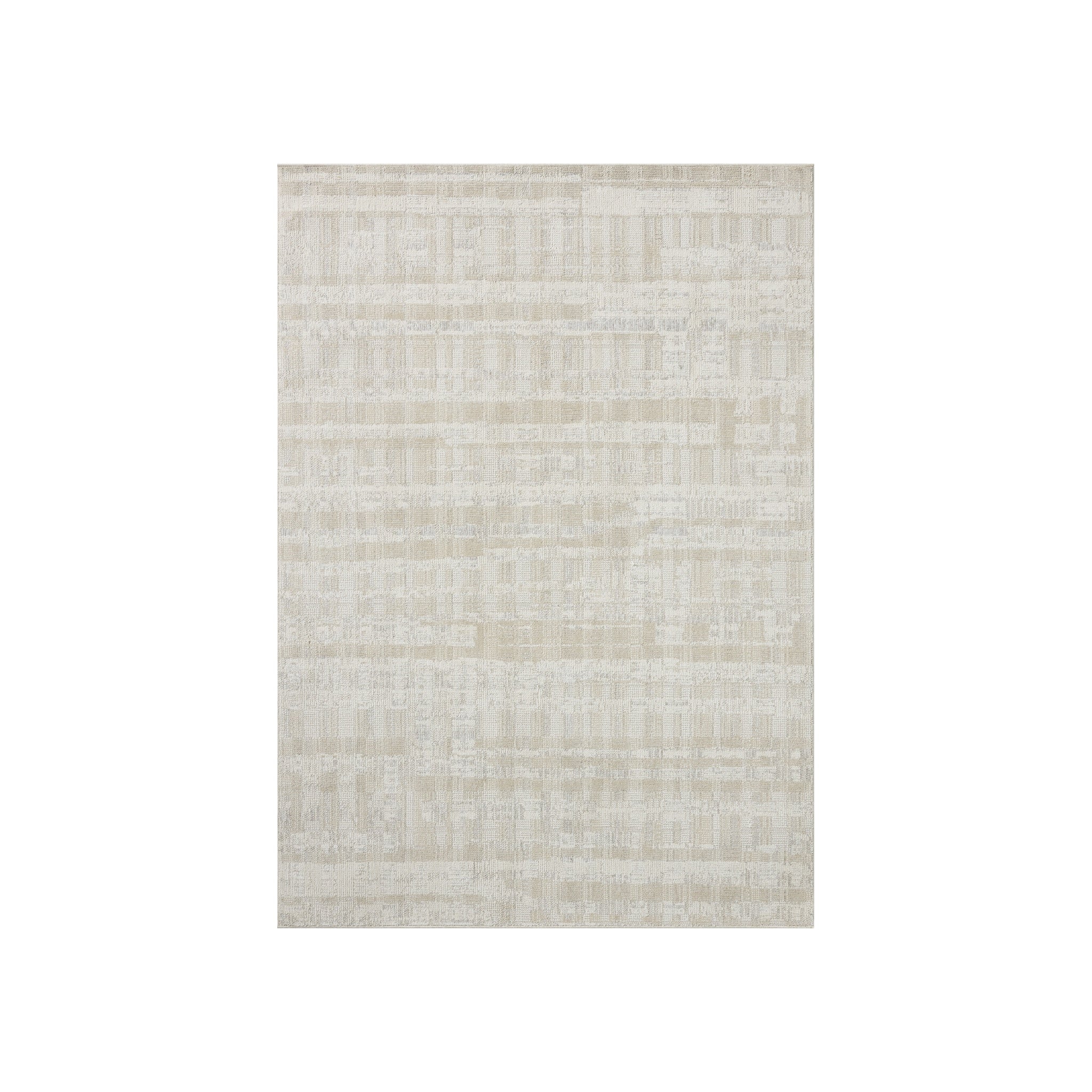 Loloi Roxie Ivory / Natural Rug, 18" x 18"