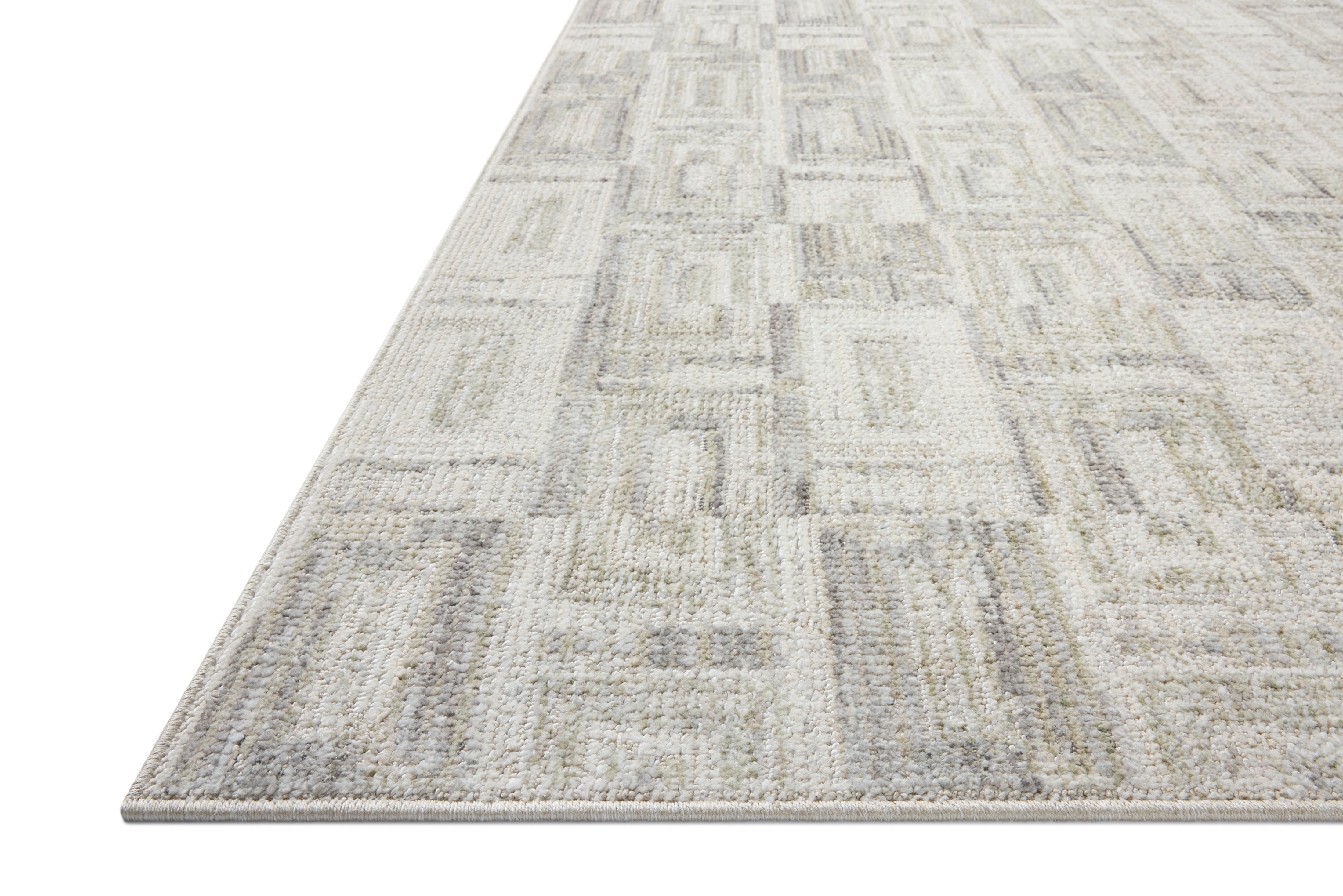 Loloi Roxie Bone / Sage Rug RUGS - synthetic Loloi 18" x 18"