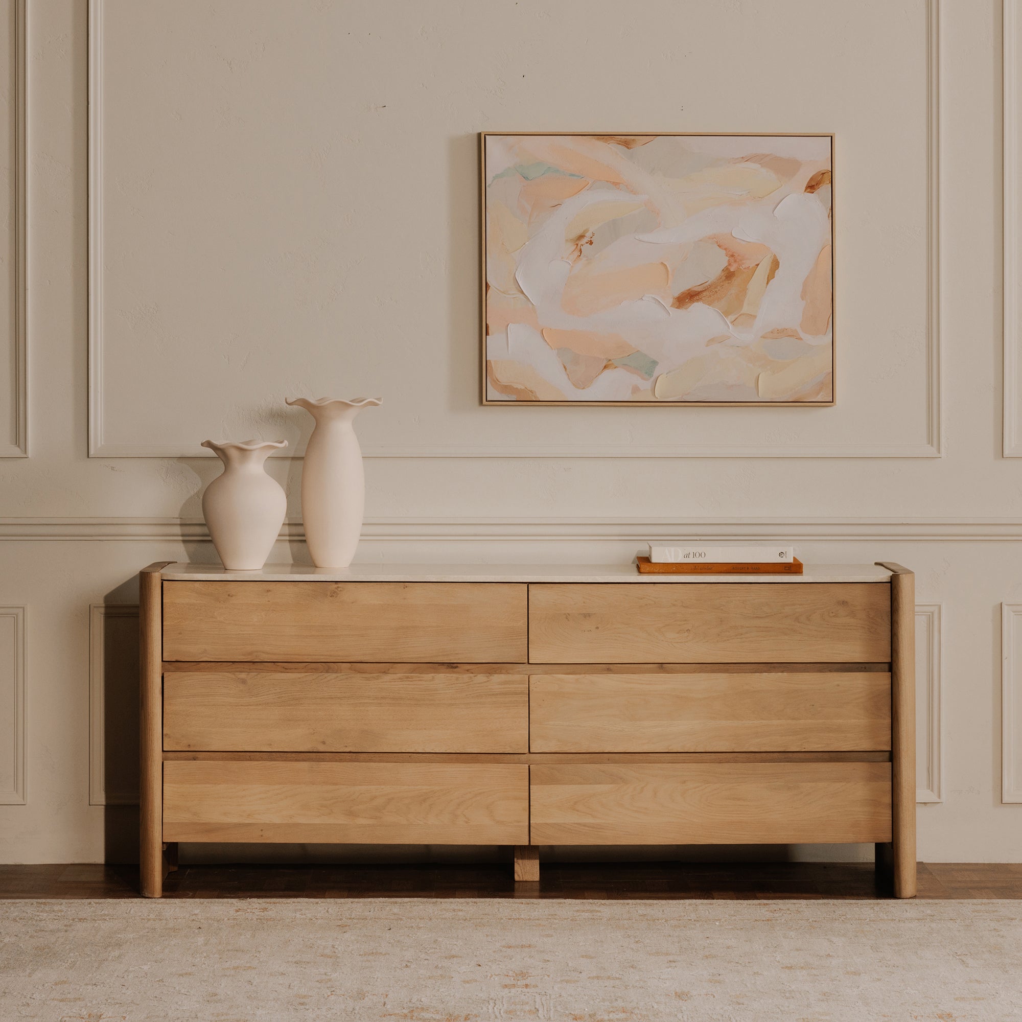 Leeland 6 Drawer Dresser FURNITURE - dresser Moe's Furniture
