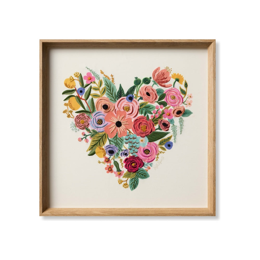 Rifle Paper Co. x Loloi Garden Party Heart Wall Art