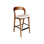 Rondo Counter Stool FURNITURE - bar/counter stool LH IMPORTS Walnut Frame
