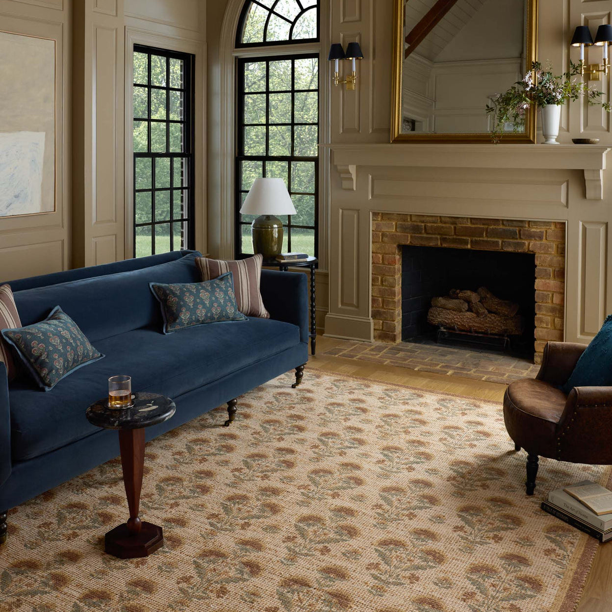Chris Loves Julia x Loloi Rue Wheat / Sage Rug RUGS - jute Loloi