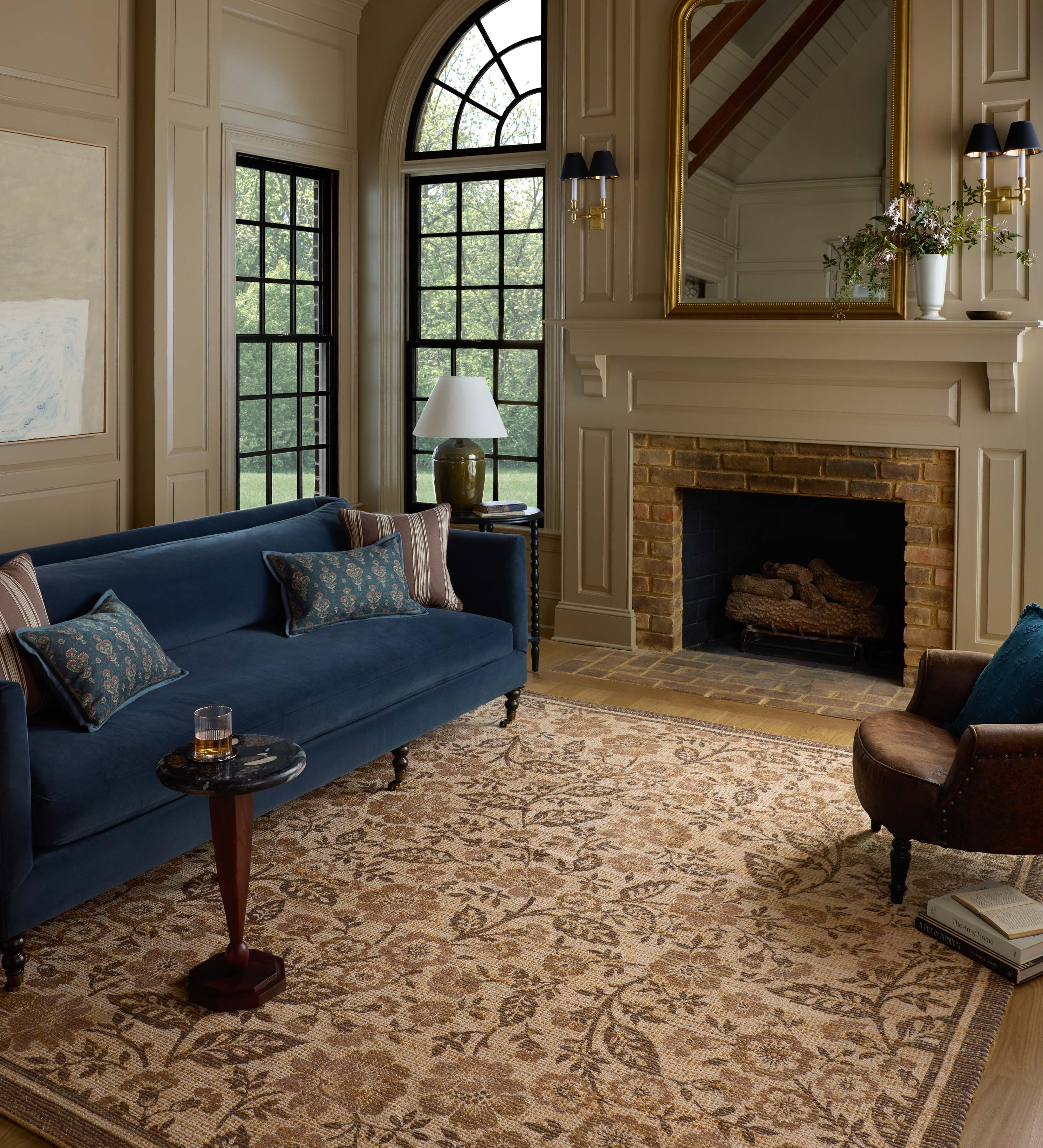 Chris Loves Julia x Loloi Rue Bark / Mocha Rug – view 2