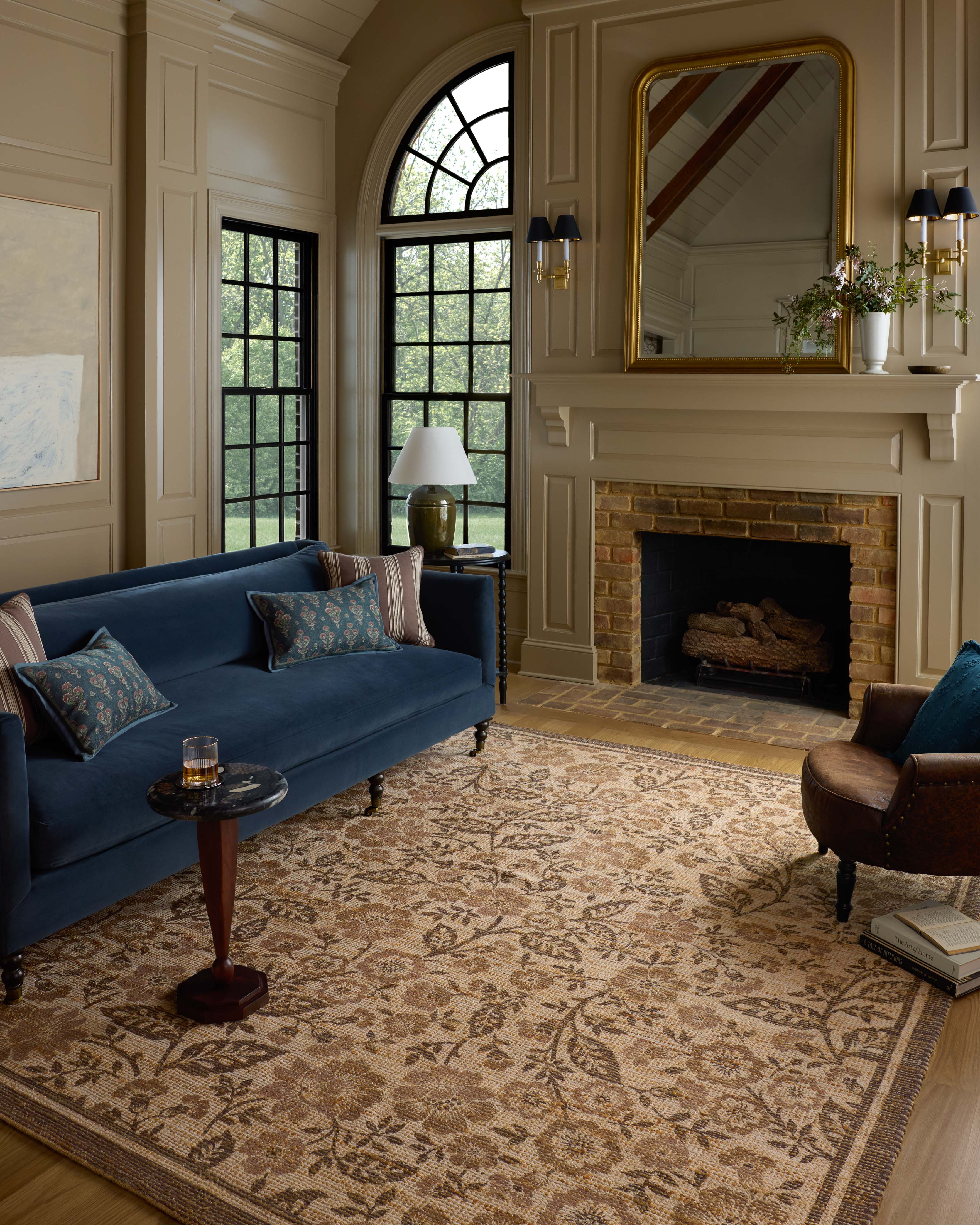 Chris Loves Julia x Loloi Rue Bark / Mocha Rug RUGS - jute Loloi