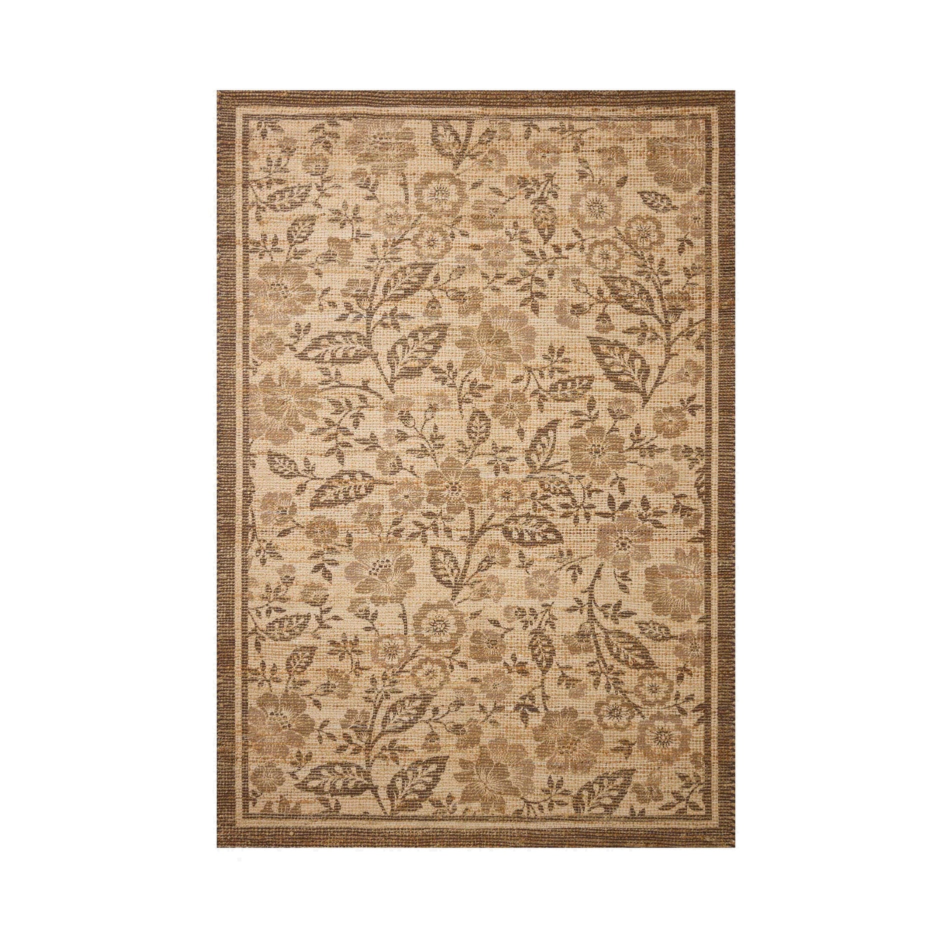 Chris Loves Julia x Loloi Rue Bark / Mocha Rug