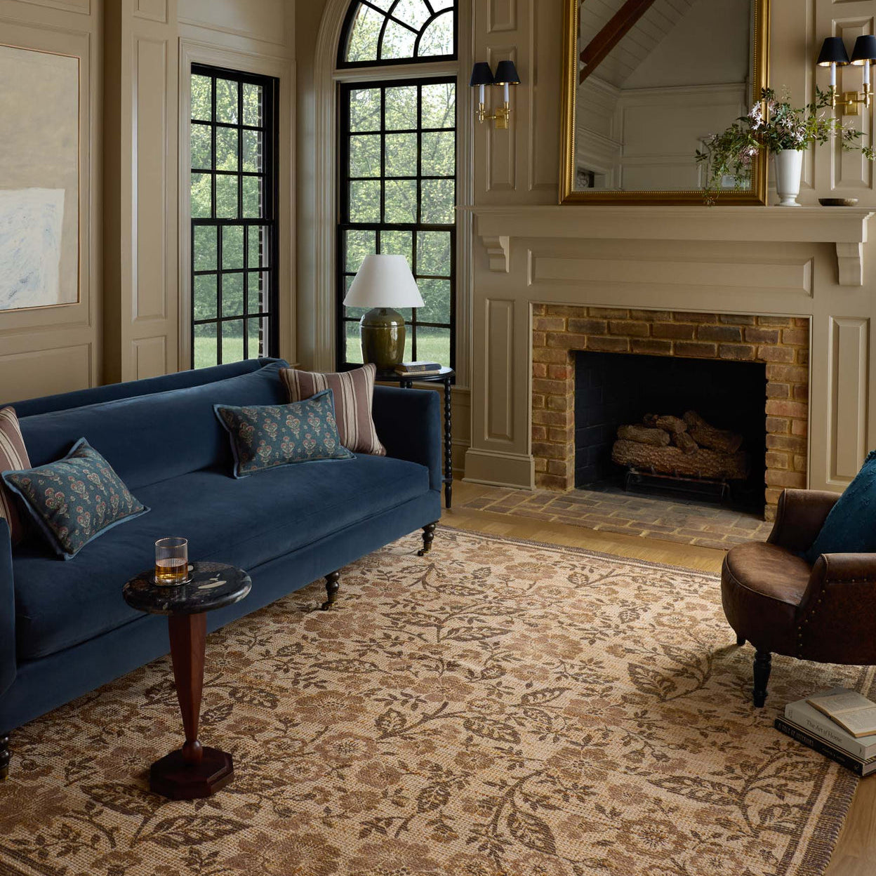 Chris Loves Julia x Loloi Rue Bark / Mocha Rug RUGS - jute Loloi