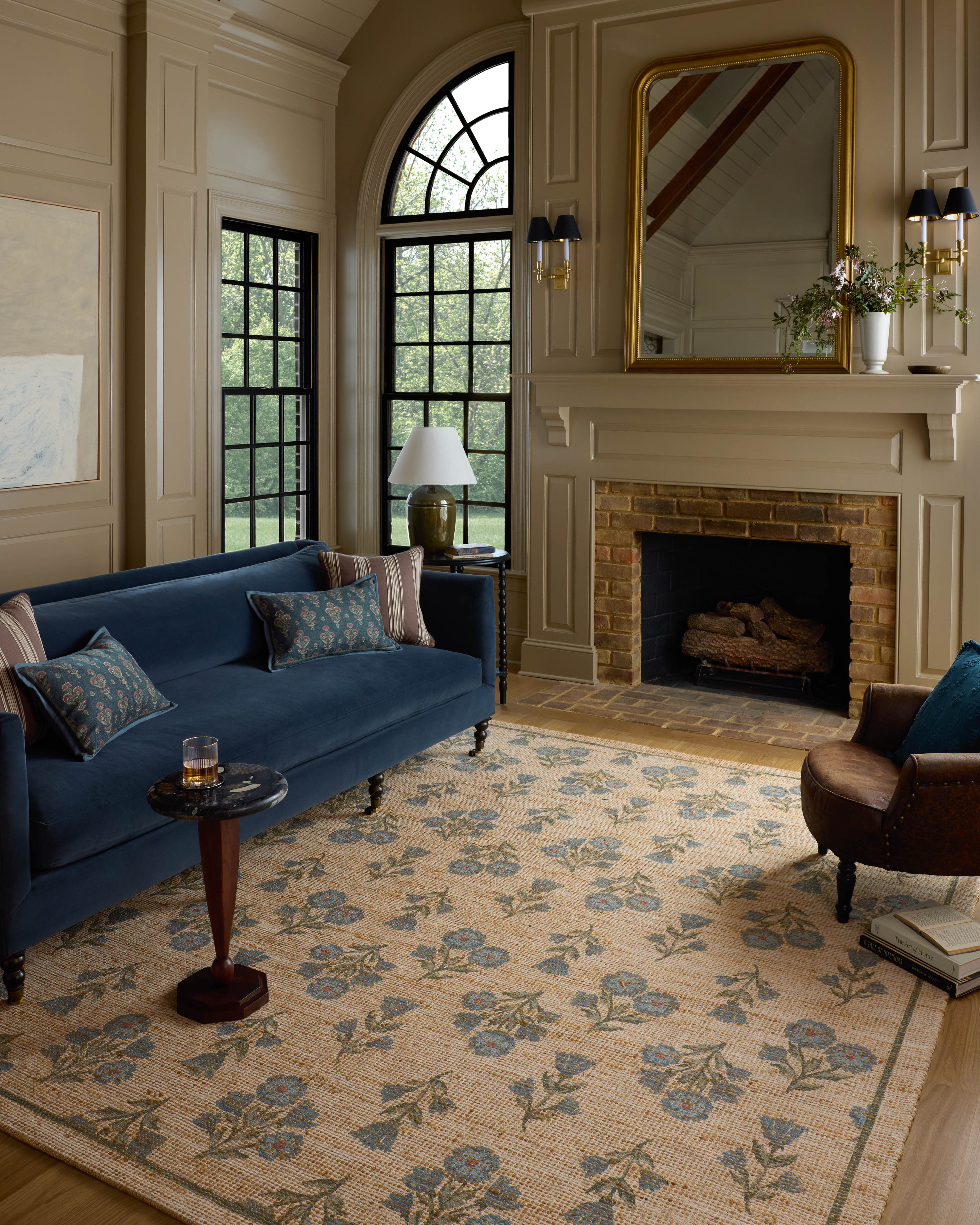IN STORE - Chris Loves Julia x Loloi Rue Moss / Blue Rug IN STORE - rugs Loloi