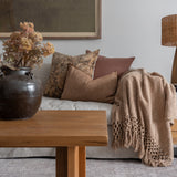 Jean Stoffer x Loloi Flange Pillow Chocolate 2 - PILLOWS - essentials - warm Loloi