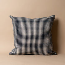 Aspen Gingham Pillow Cover 1 - PILLOWS - linen - neutral Rug & Weave Pillows
