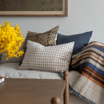 Gingham Linen Pillow Cover 1 - PILLOWS - linen - neutral Rug & Weave Pillows