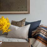 Gingham Linen Pillow Cover 1 - PILLOWS - linen - neutral Rug & Weave Pillows