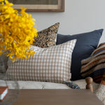 Gingham Linen Pillow Cover 1 - PILLOWS - linen - neutral Rug & Weave Pillows