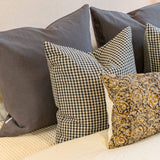 Charcoal Linen Pillow Cover